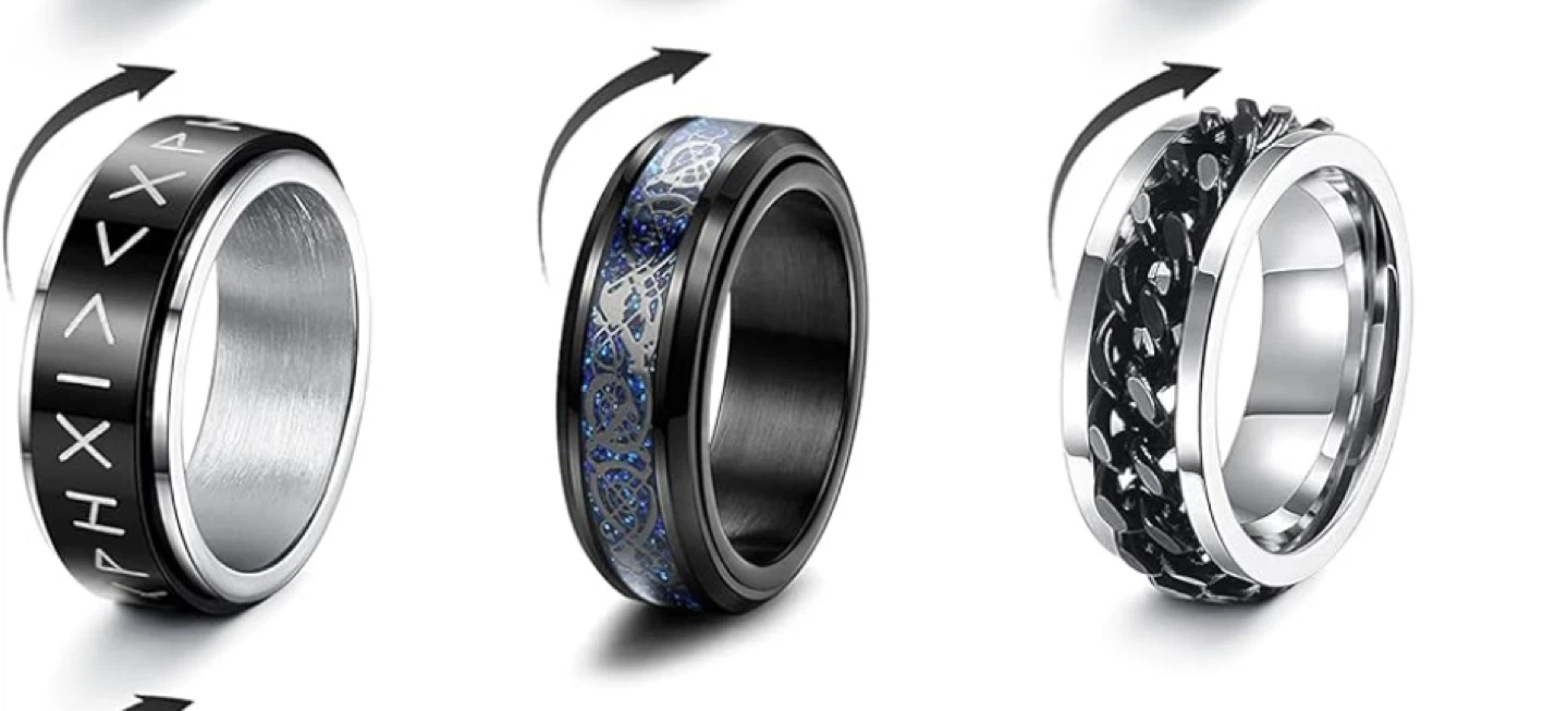 Sterling silver Spinner Ring - Variety of Styles