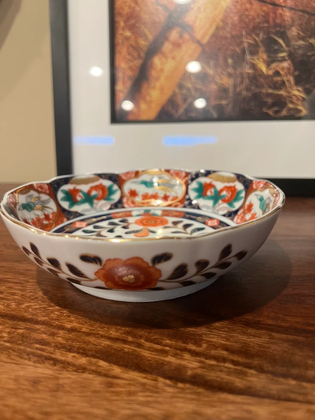 Vintage Japanese Imari Floral Bowl image indicator(2)