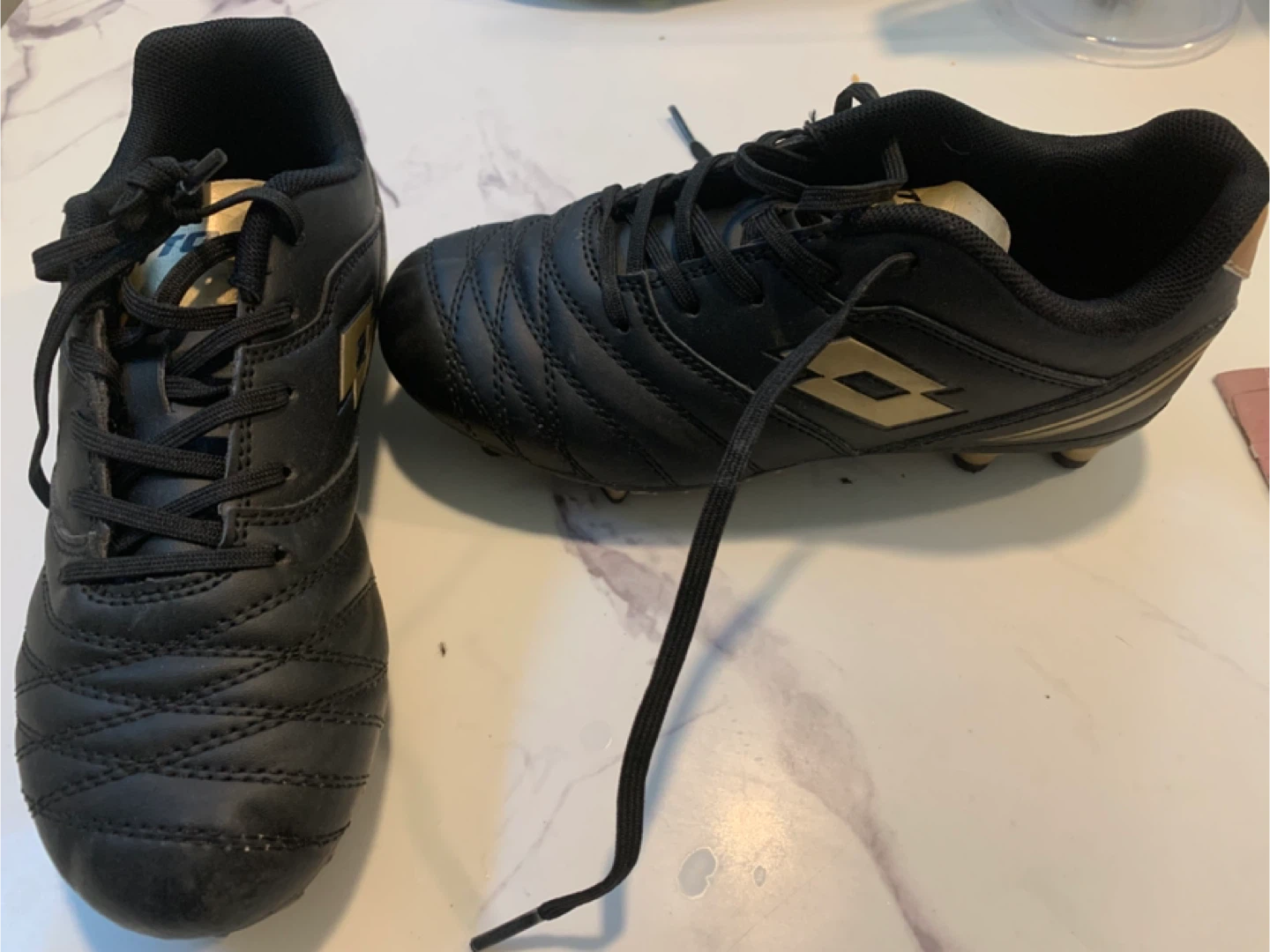 Lotto Black Soccer Cleats, size 2