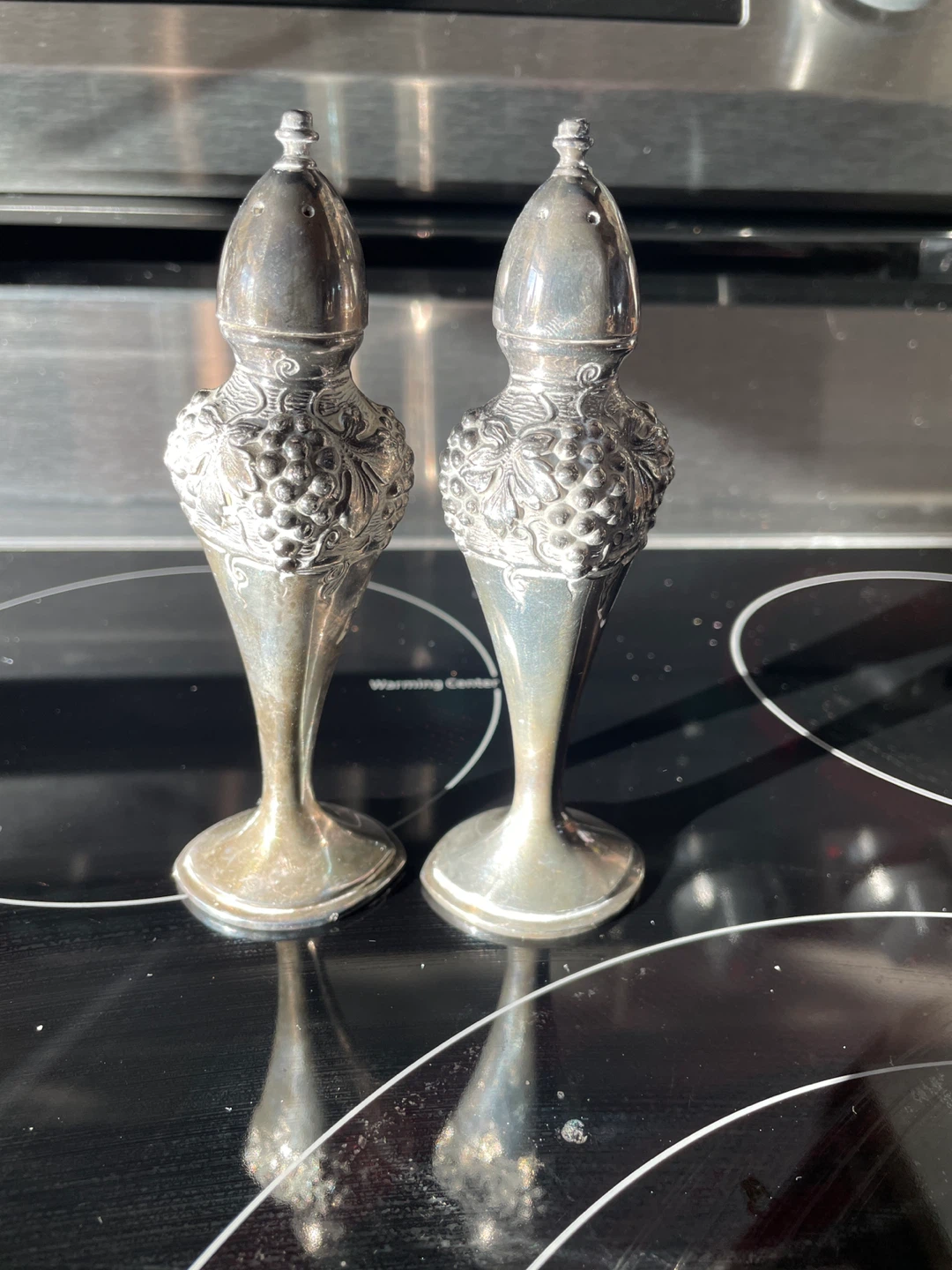Vintage Silver Salt & Pepper Shakers