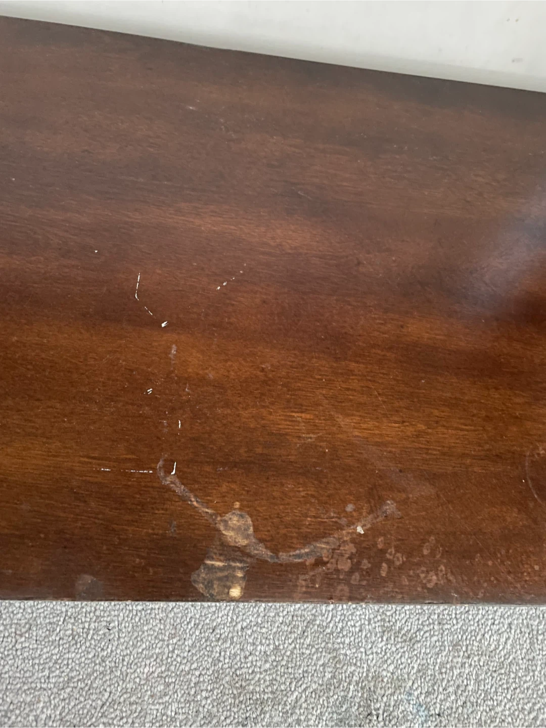 Brown Wooden Console Table with Drawers - photo 3