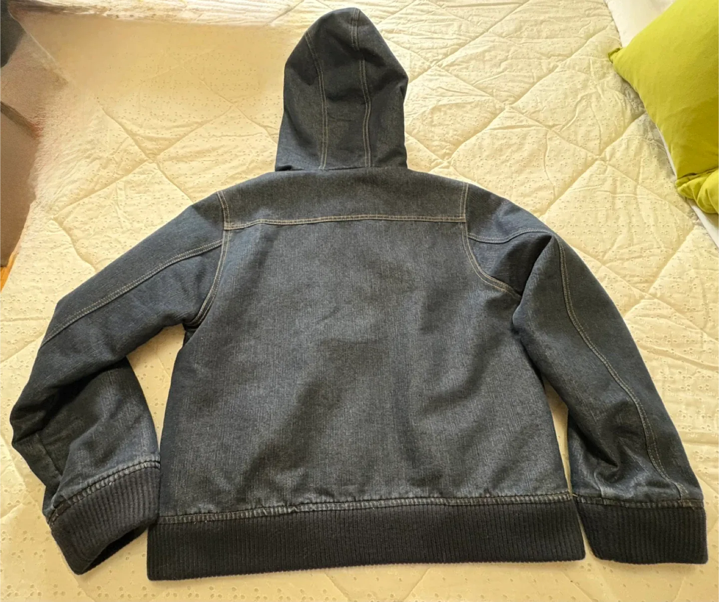 Xntrik Sports Denim Jacket with Hood - Size L image indicator(3)