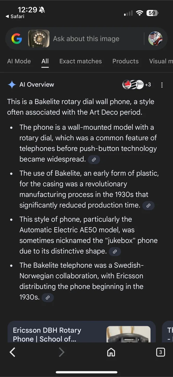 Vintage Black Rotary Wall Phone image indicator(2)