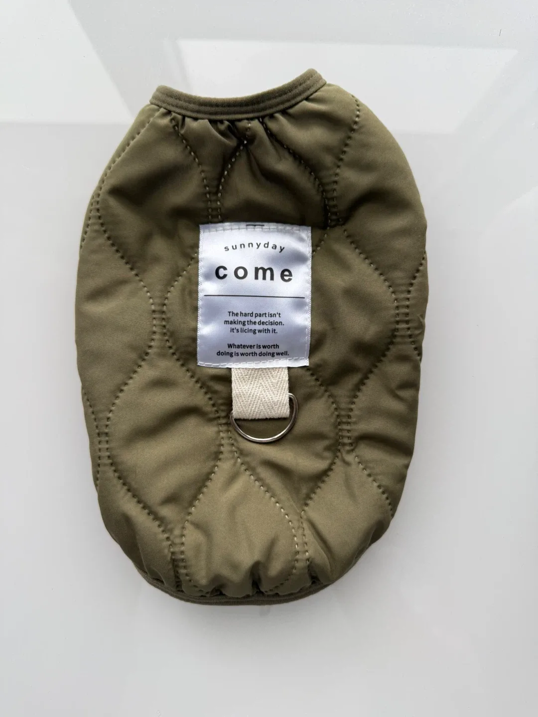 New Olive Green Dog jacket size small thumbnail