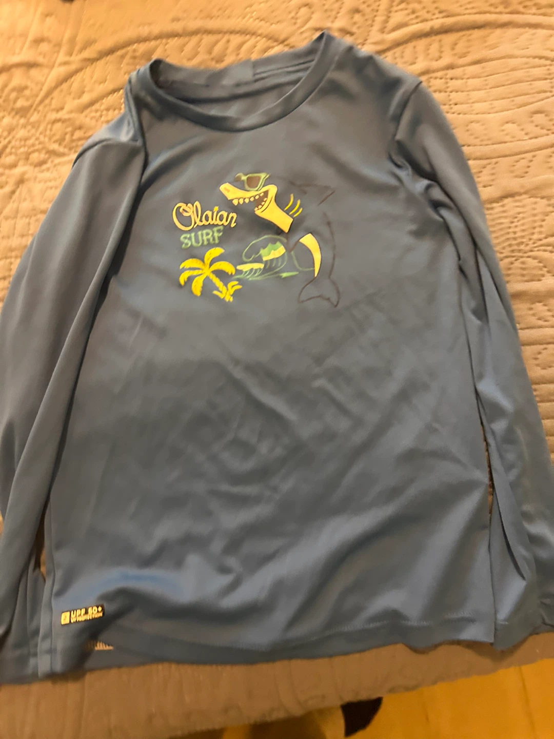 Decathlon Kids' Long Sleeve Rash Guard - Size 5-6