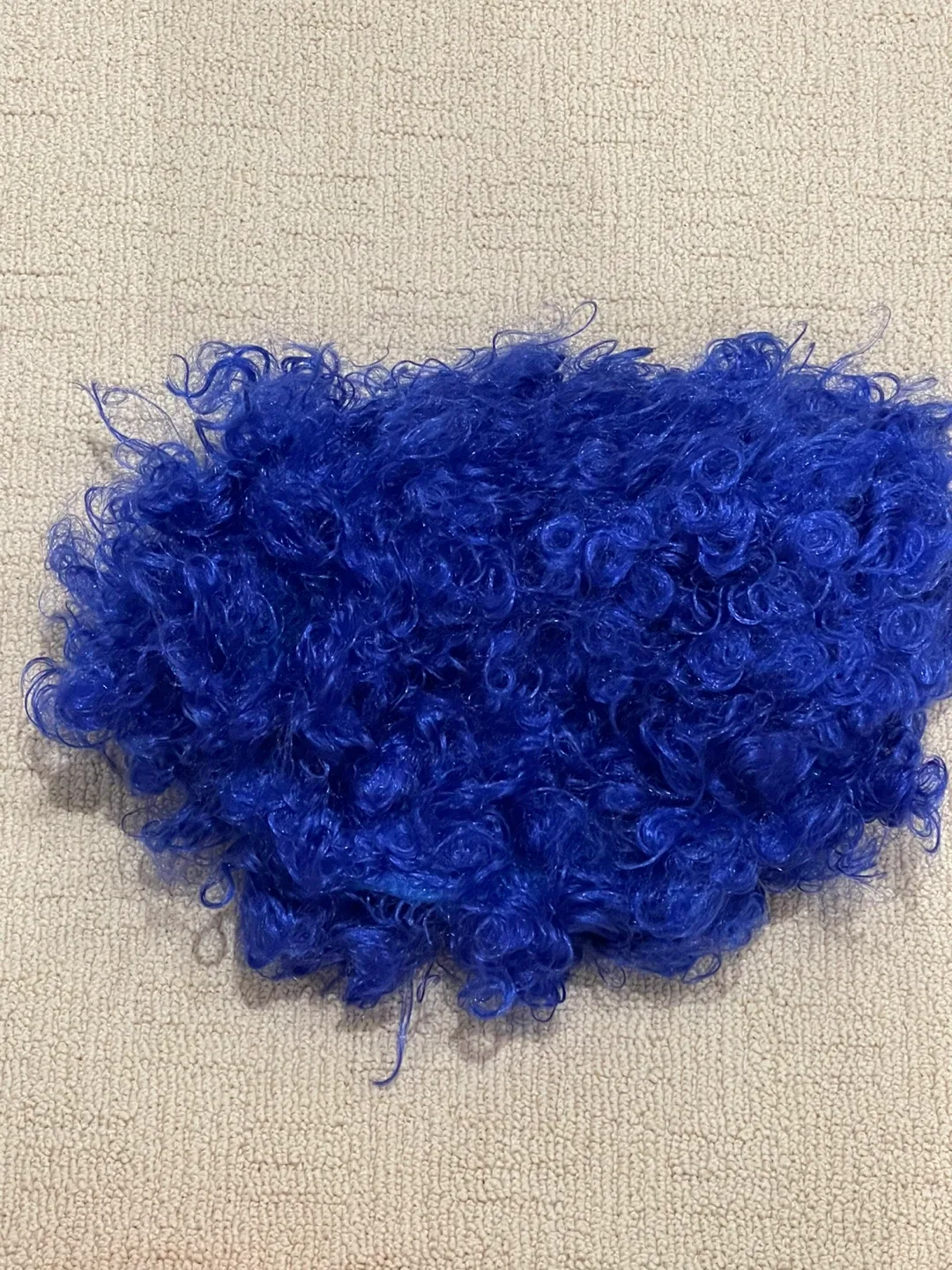 Clown Halloween Costume Pieces Blue Wig and Rainbow Tutu image indicator(5)