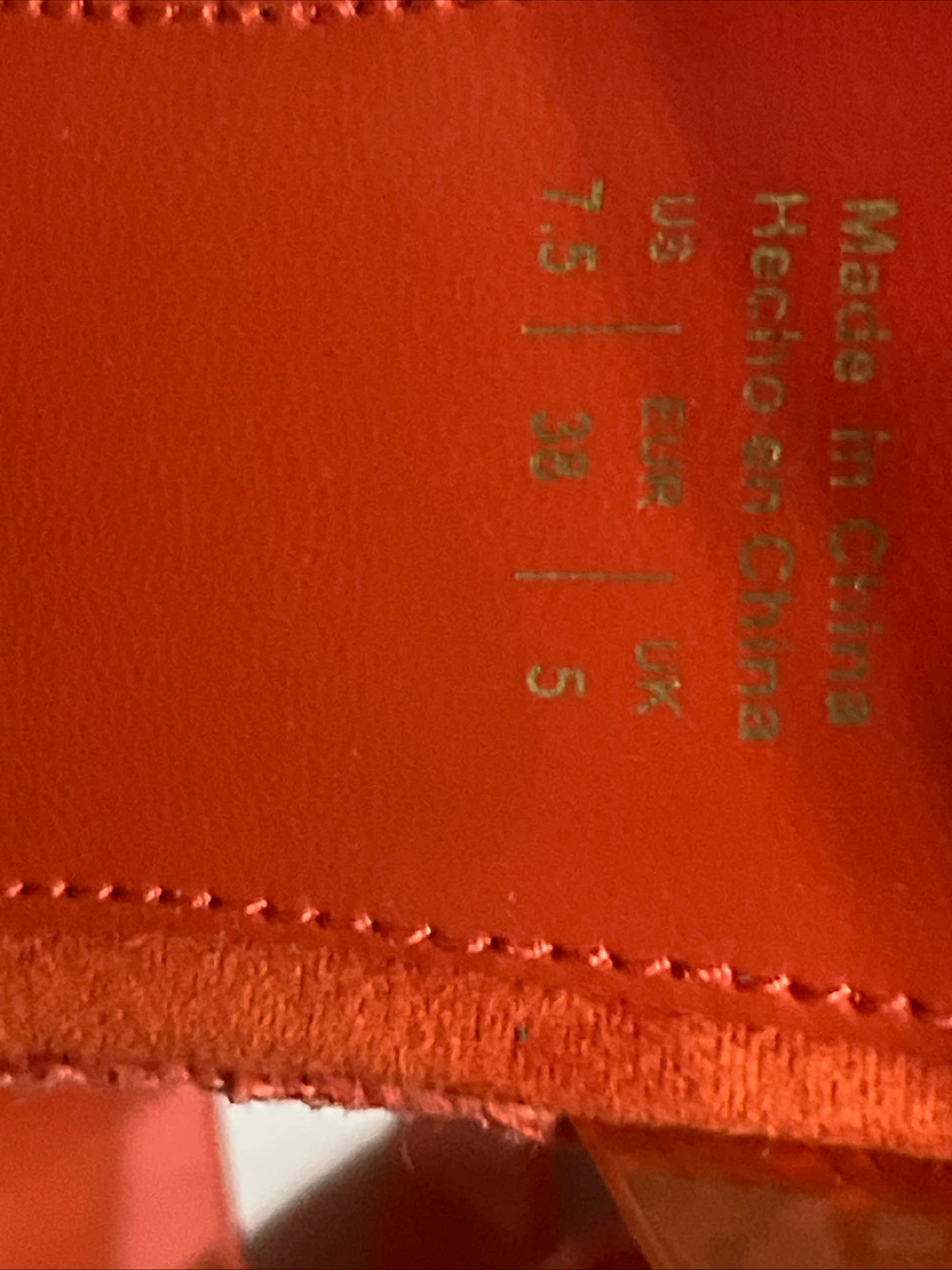 Aldo Orange Wedge Sandals - Size 7.5