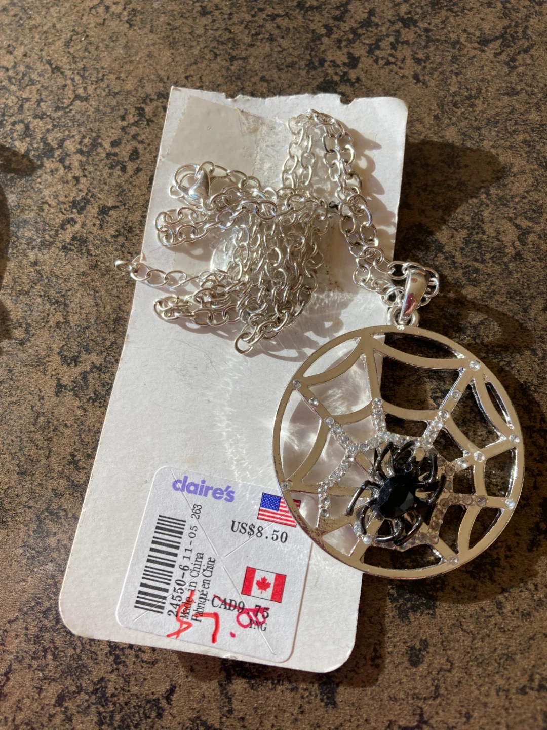Claire's Spiderweb Necklace - New - photo 2