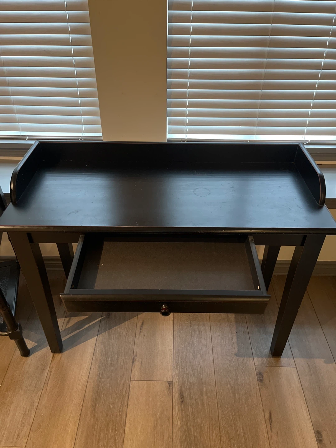 Pier 1 Black Coffee Table, Desk and Cabinet - photo 3