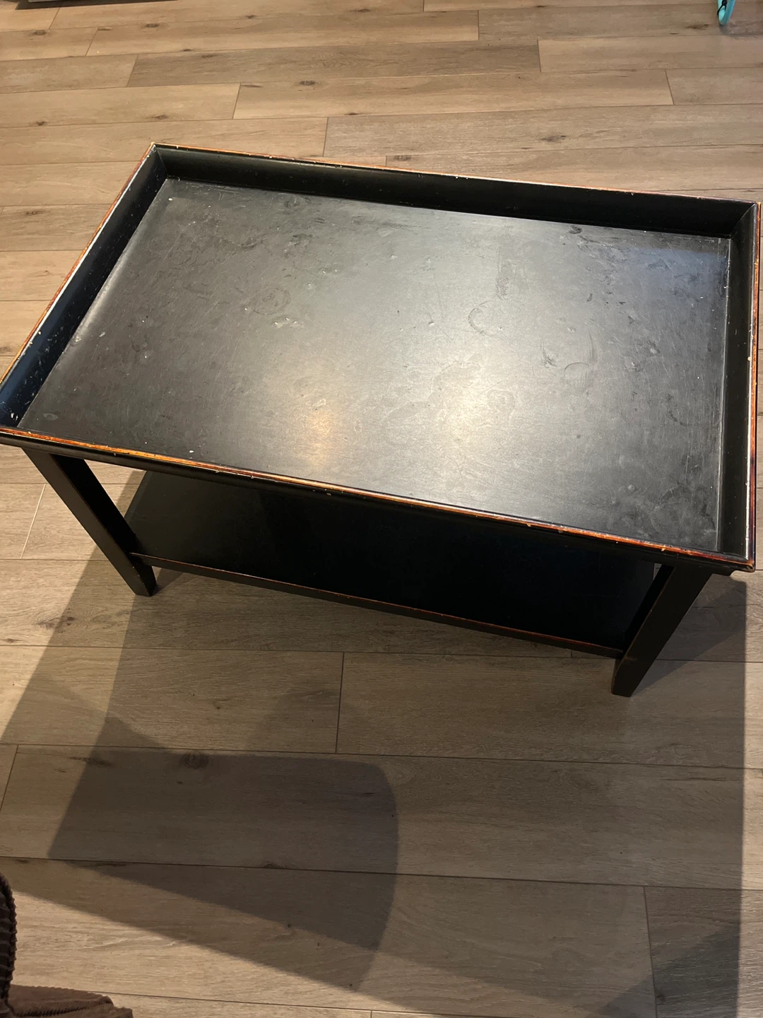 Pier 1 Black Coffee Table, Desk and Cabinet - photo 4
