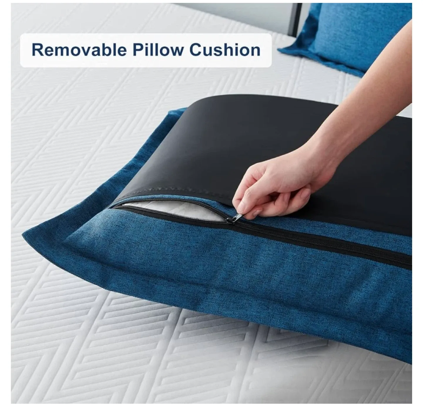 Queen Size Bed Frame with Wood Slats image indicator(6)