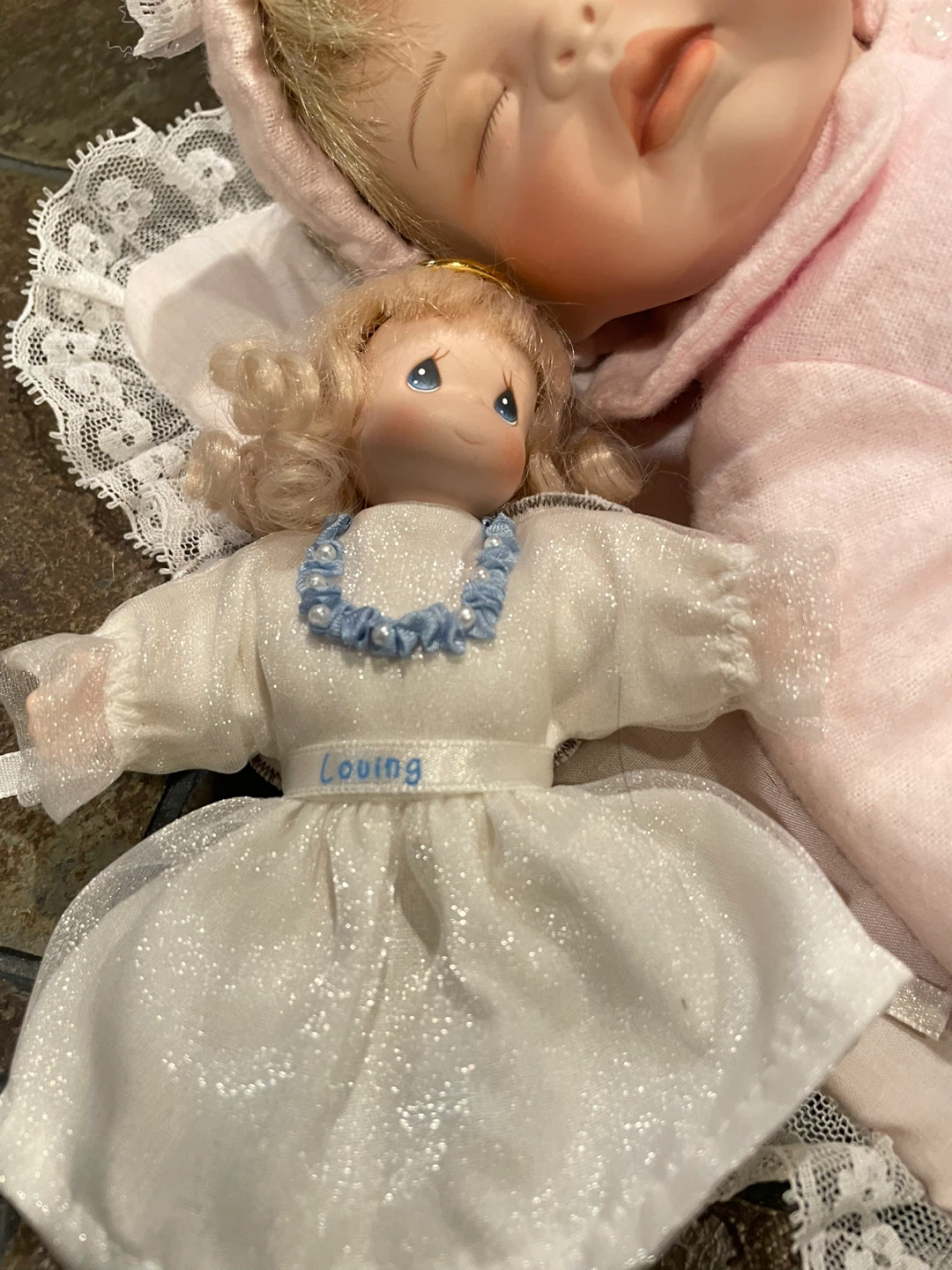 Precious Moments Doll and Angel Set - photo 3