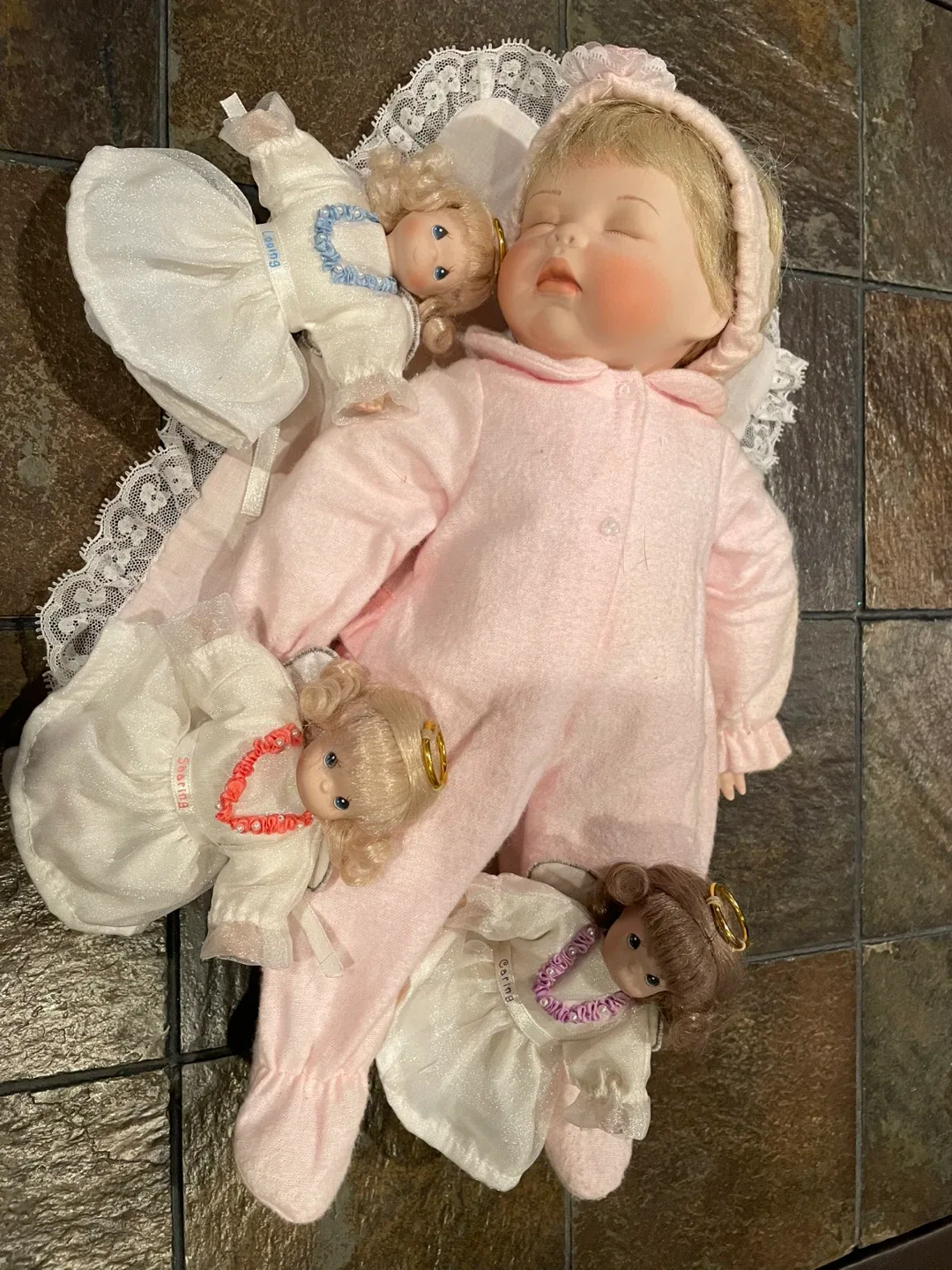 Precious Moments Doll and Angel Set
