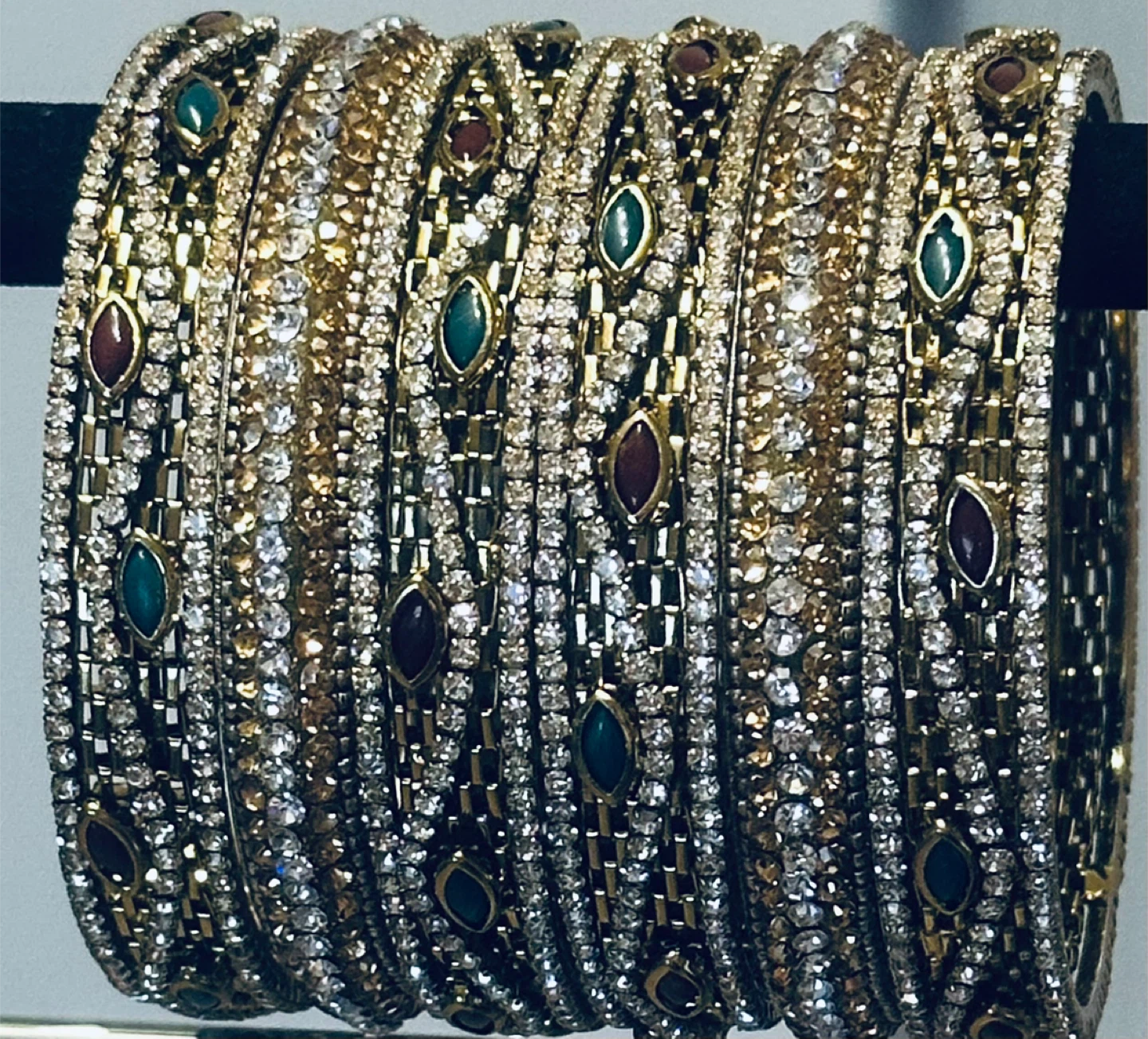 Set of Bejeweled Bangles - photo 4
