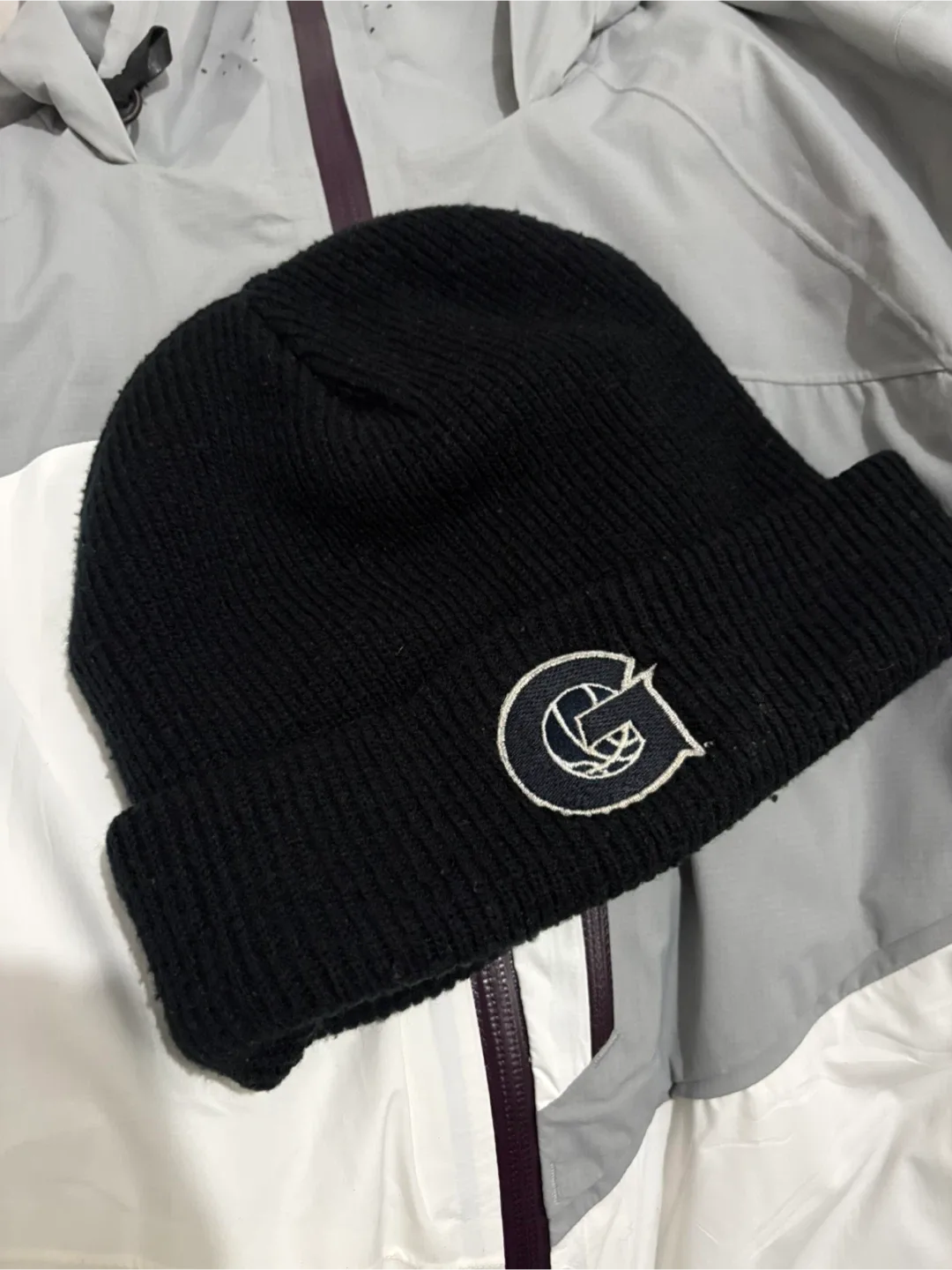 Vintage Nike Georgetown Hoyas Black Beanie y2k image indicator(2)