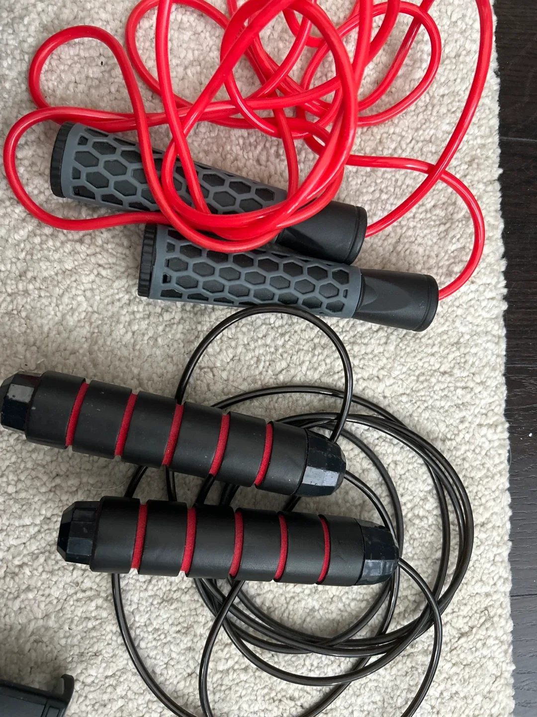 Two Jump Ropes - Red and Black thumbnail