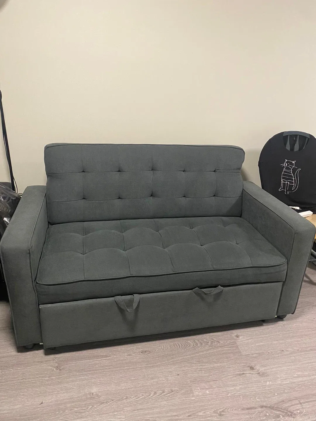 Grey Sofa Bed with Ottoman image indicator(3)