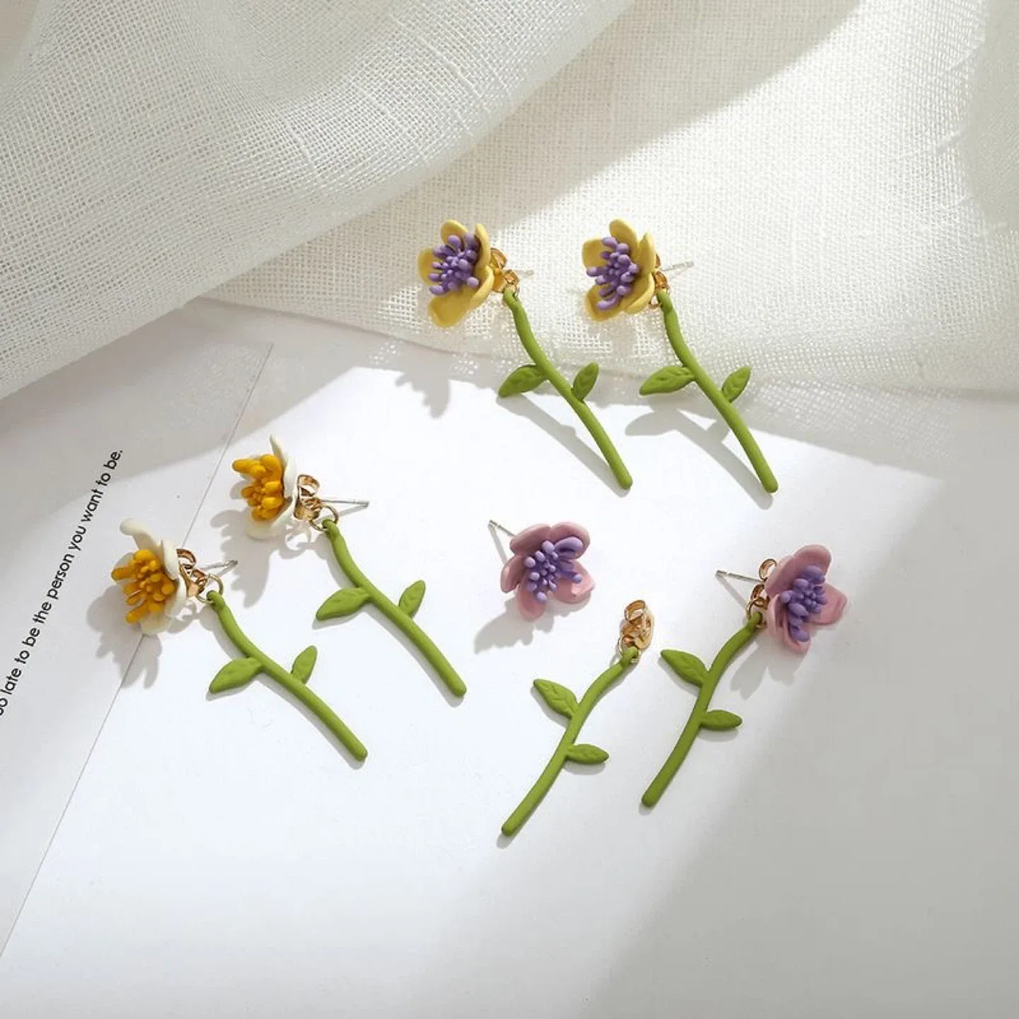 Flower Earrings Cute Earrings image indicator(10)