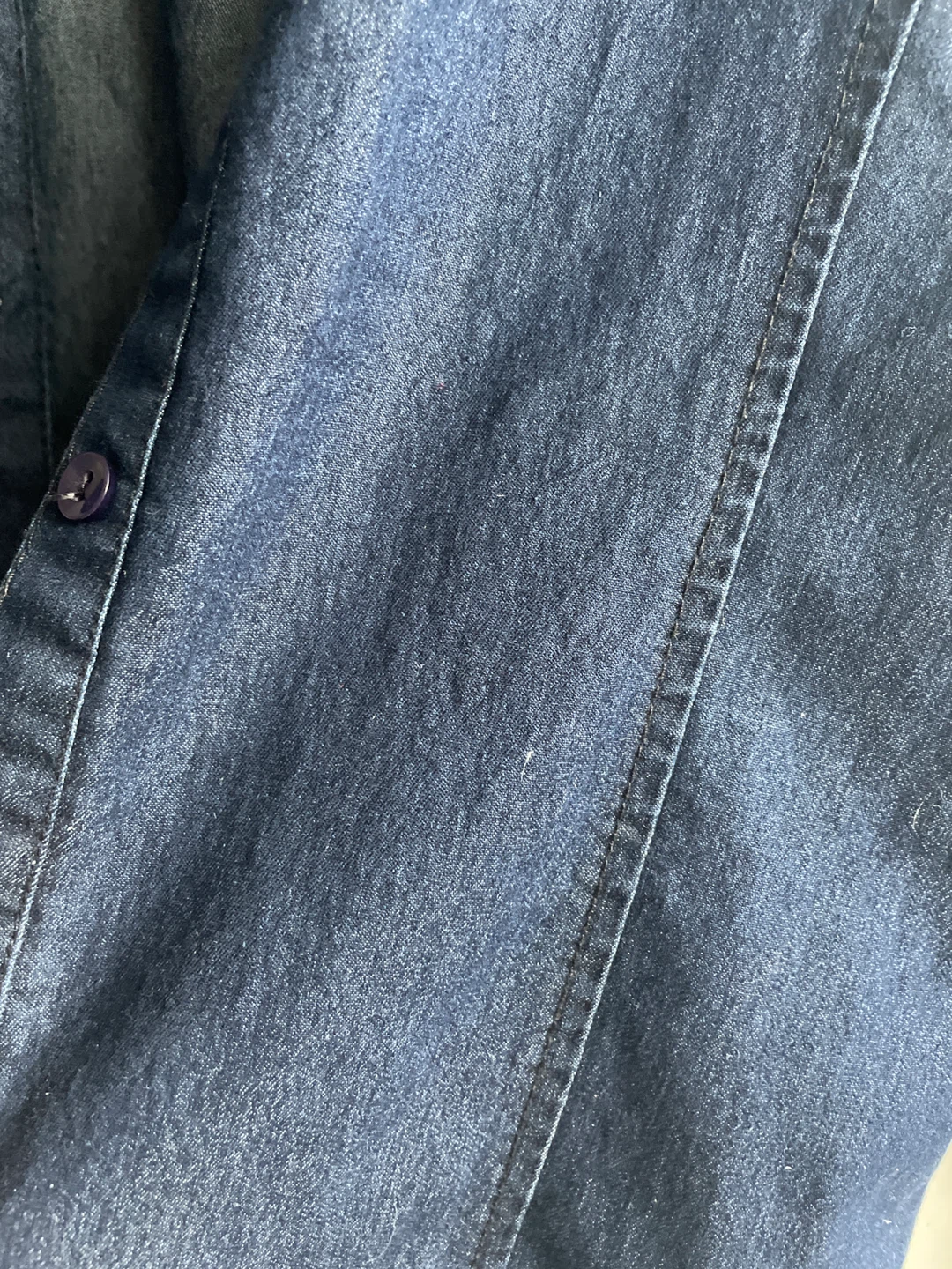 Large Denim Button-Up Shirt Dress - photo 2