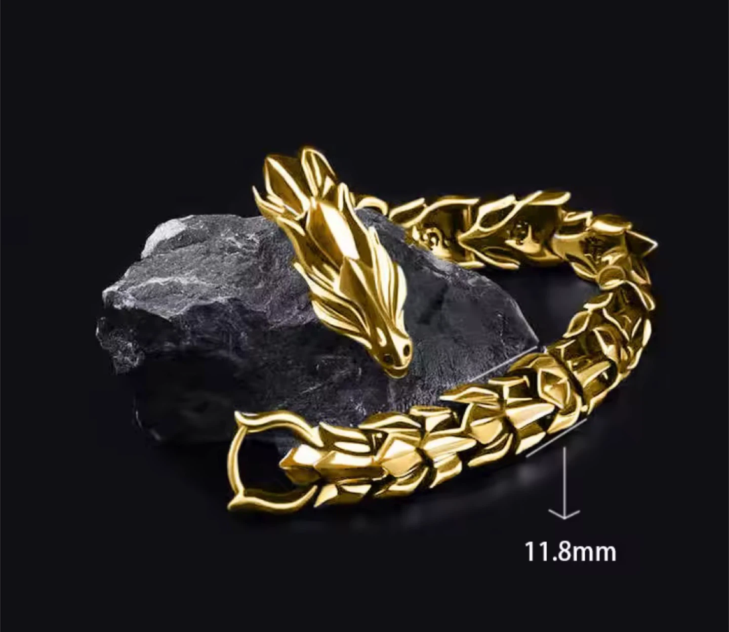 Dragon Style Stainless Steel Bracelet - photo 4