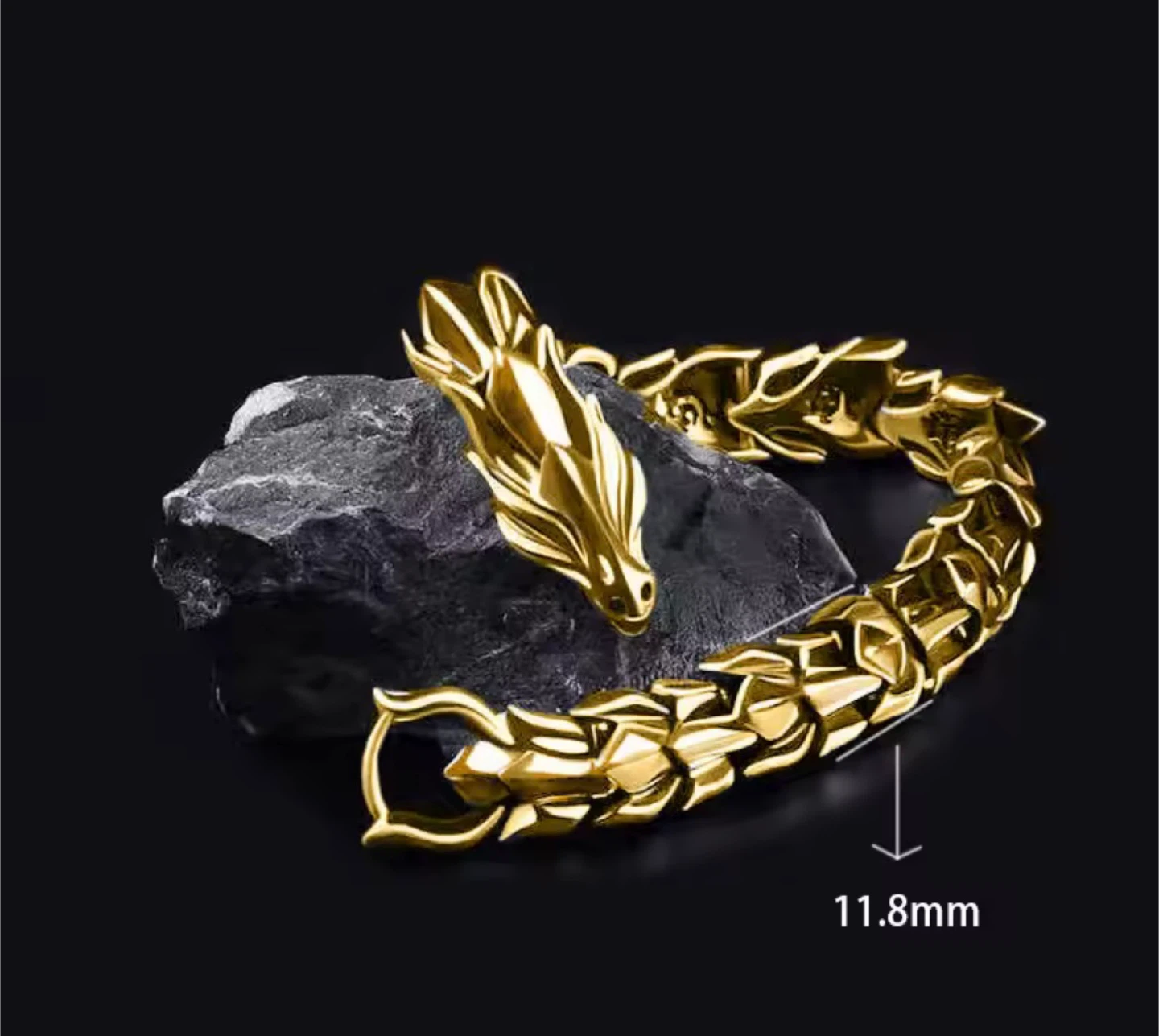 Dragon Style Stainless Steel Bracelet - photo 2