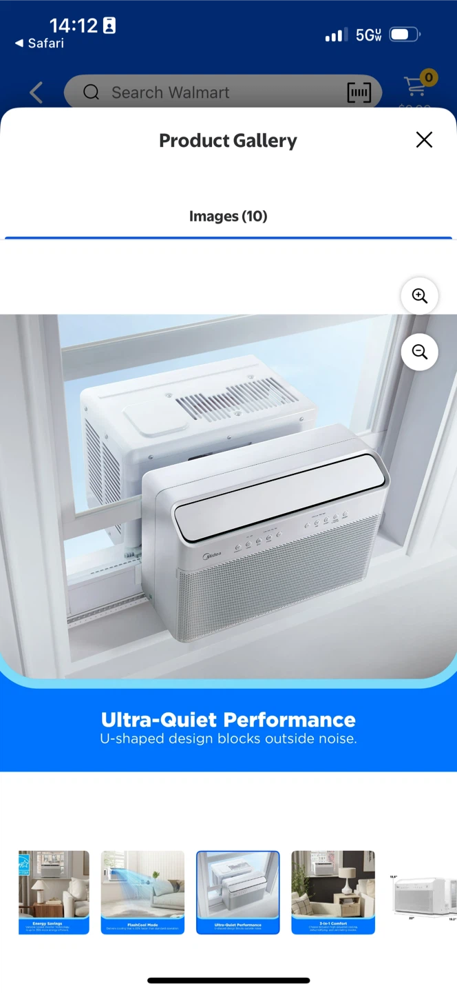 Midea 8,000 BTU Smart Inverter U-Shaped Window Air Conditioner - photo 5
