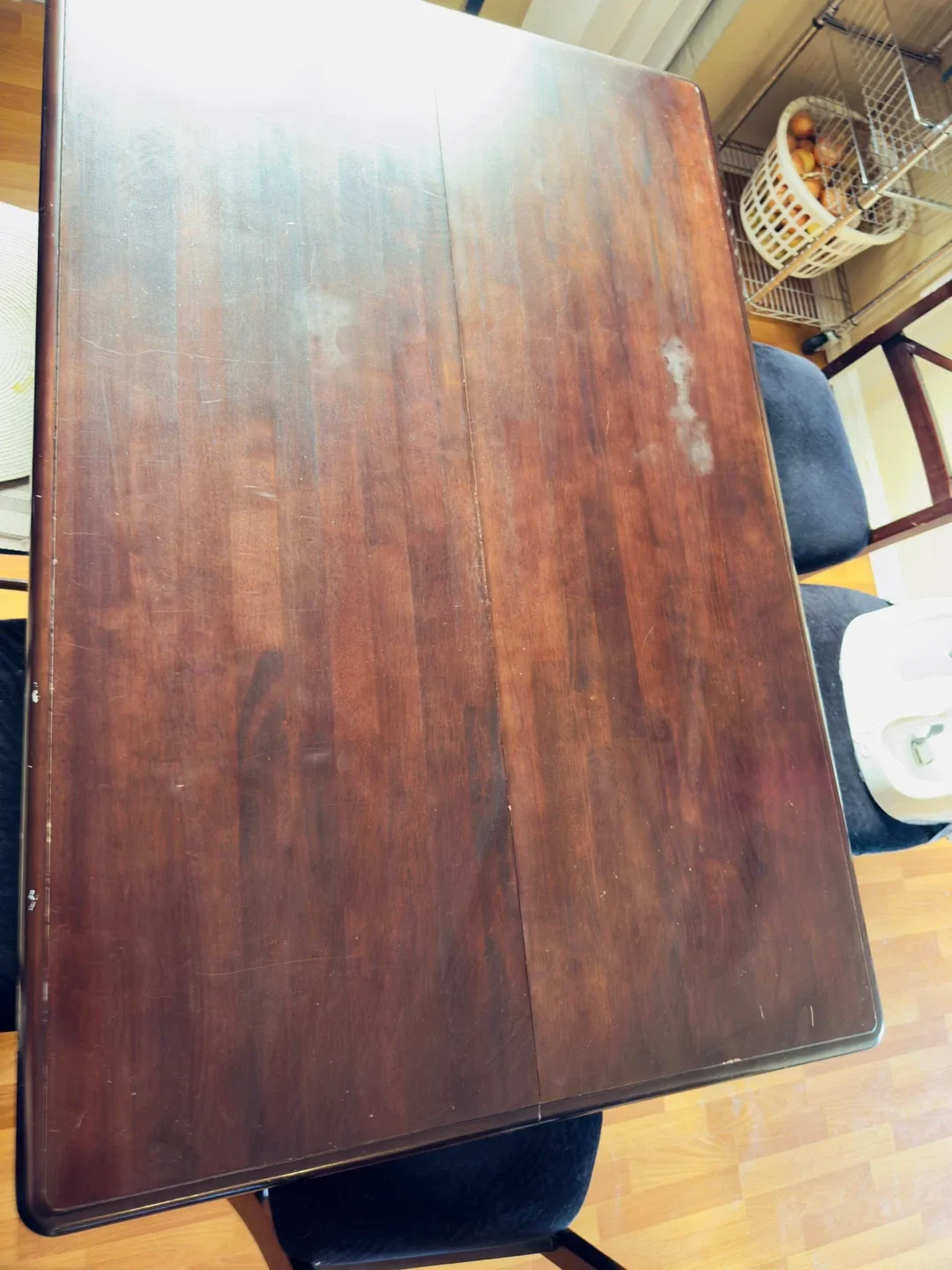 Adjustable Dining Table with 6 Chairs - Dark Brown image indicator(7)