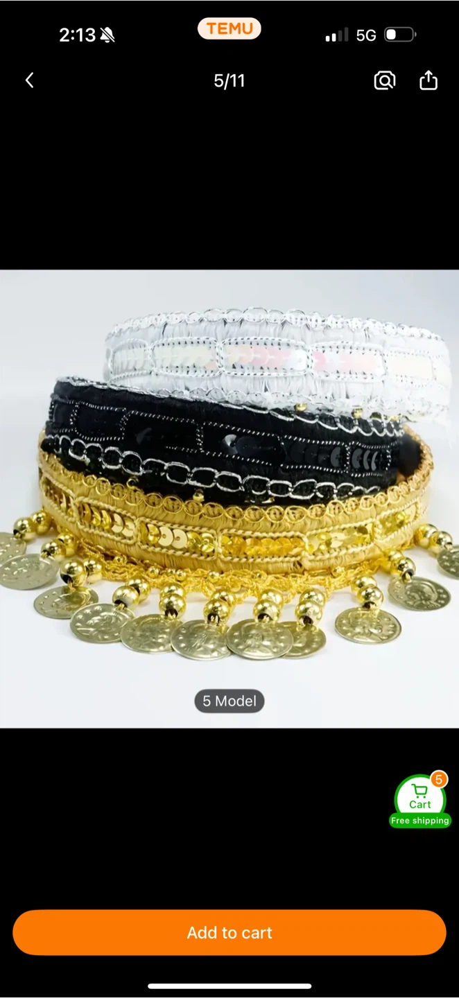 Black Coin Headband - photo 2