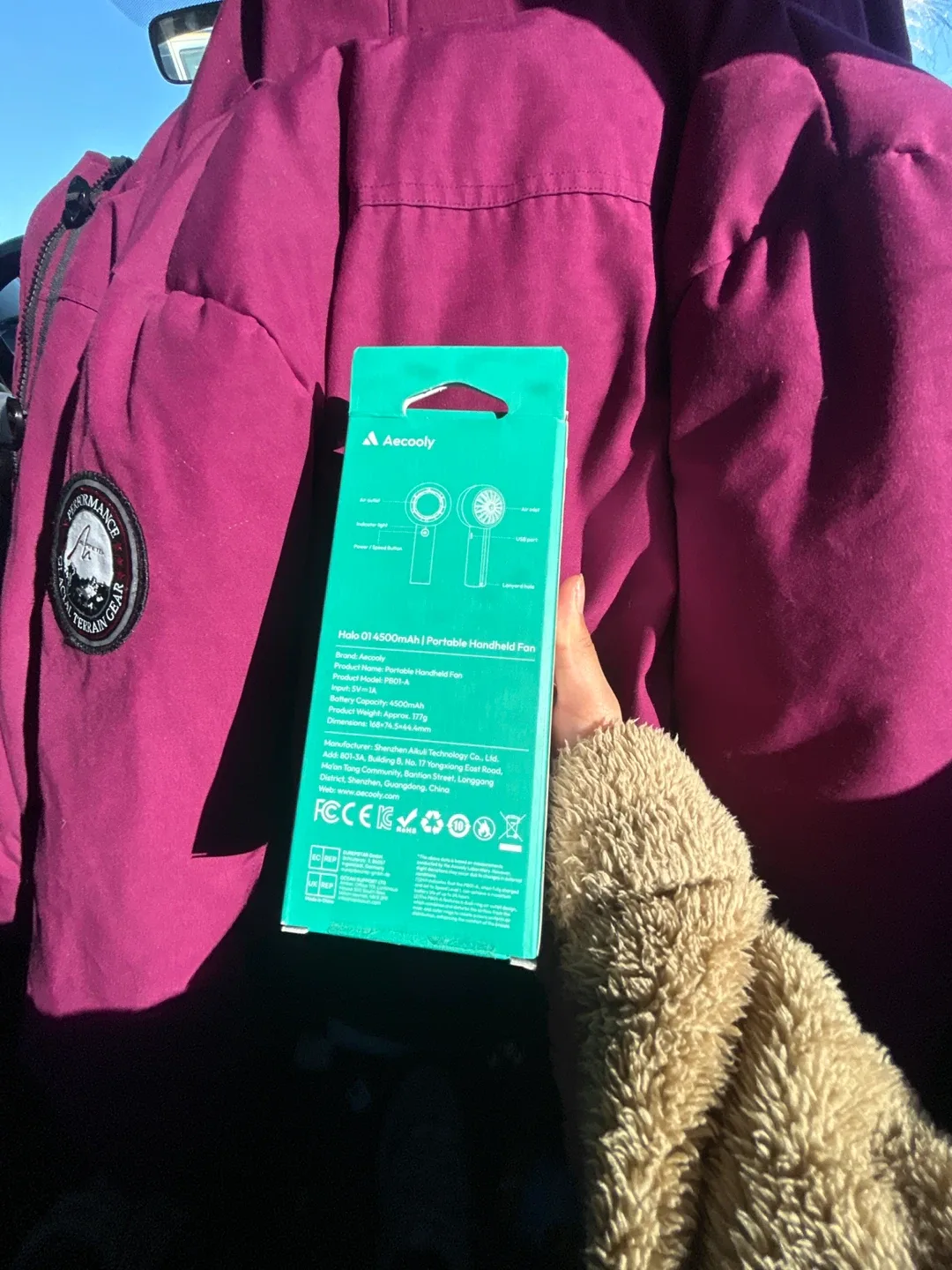 Aecooly Portable Handheld Fan - New in Box! image indicator(2)