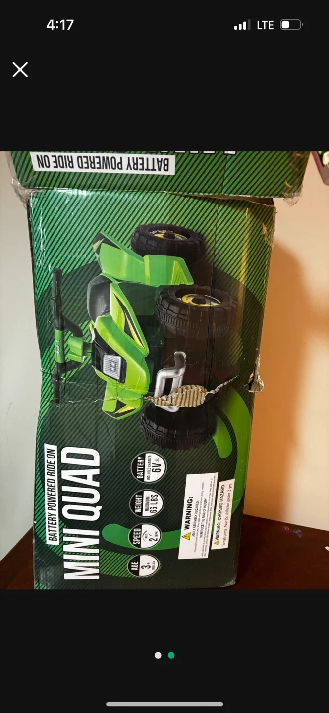 Mini Quad Battery Powered Ride On - New in Box!