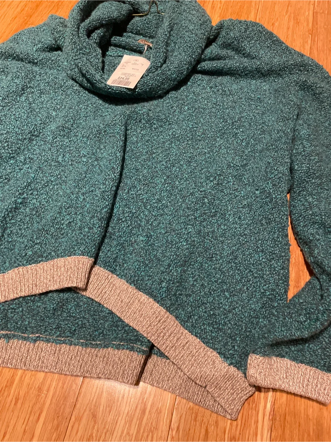 Brand new Lilac & Sky Teal Cowl Neck Sweater - Size 13 image indicator(3)