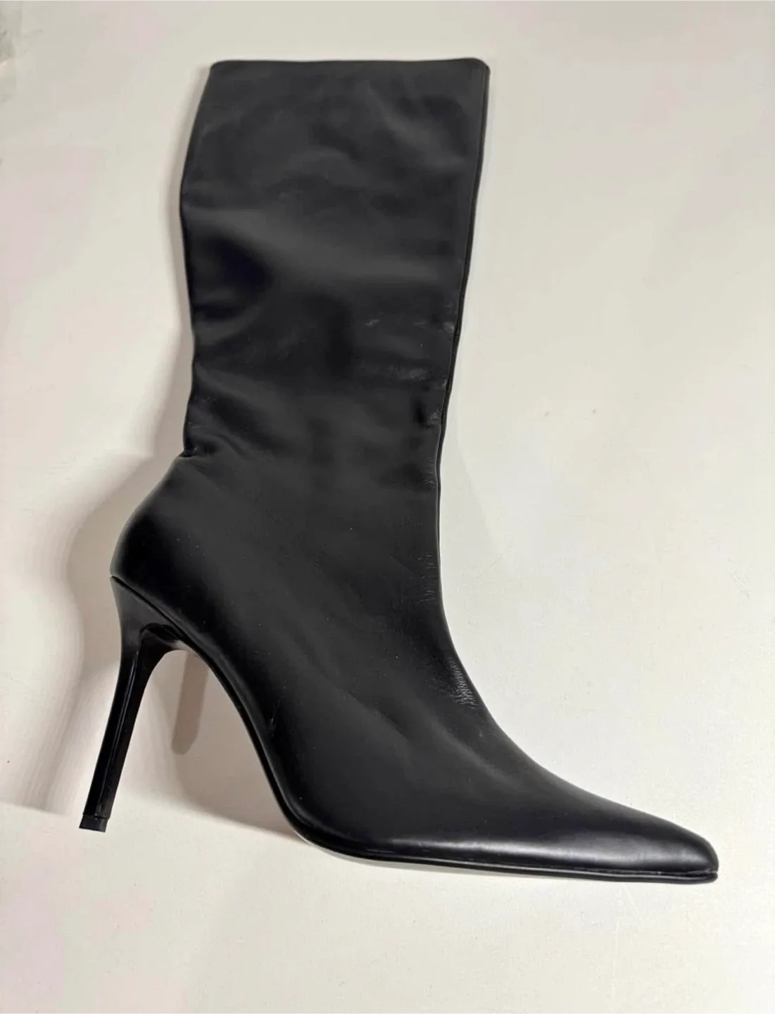 Colin Stuart Black Knee High Heel Boots image indicator(4)