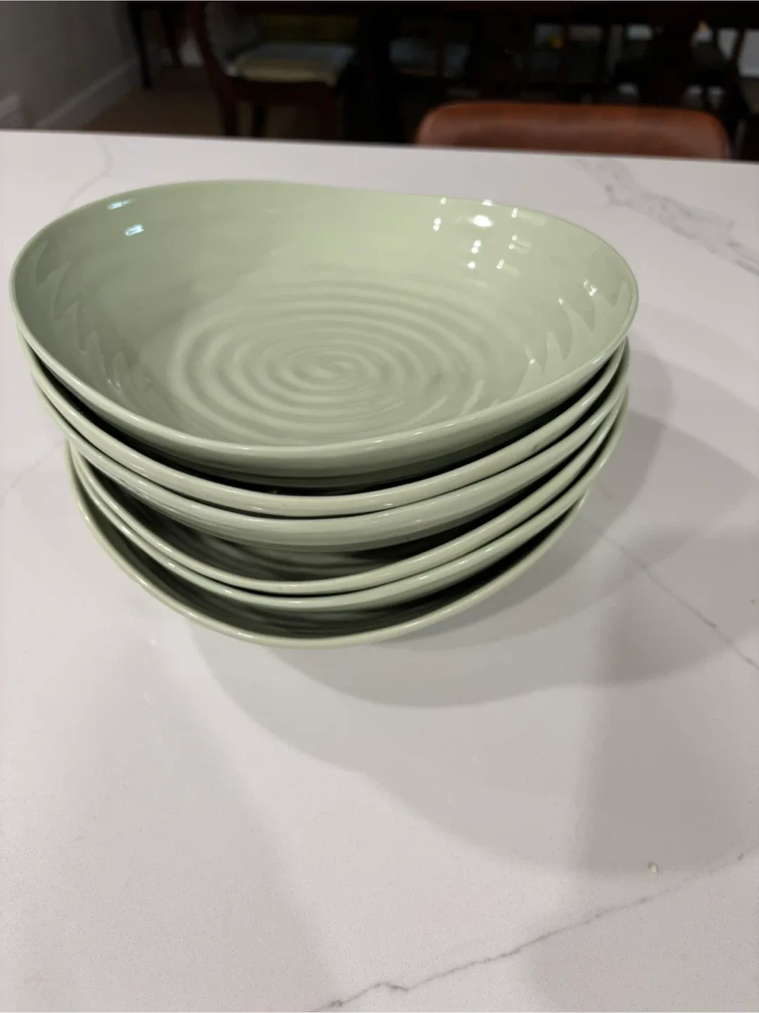Set of 6 Sophie conran Green Pasta Bowls thumbnail