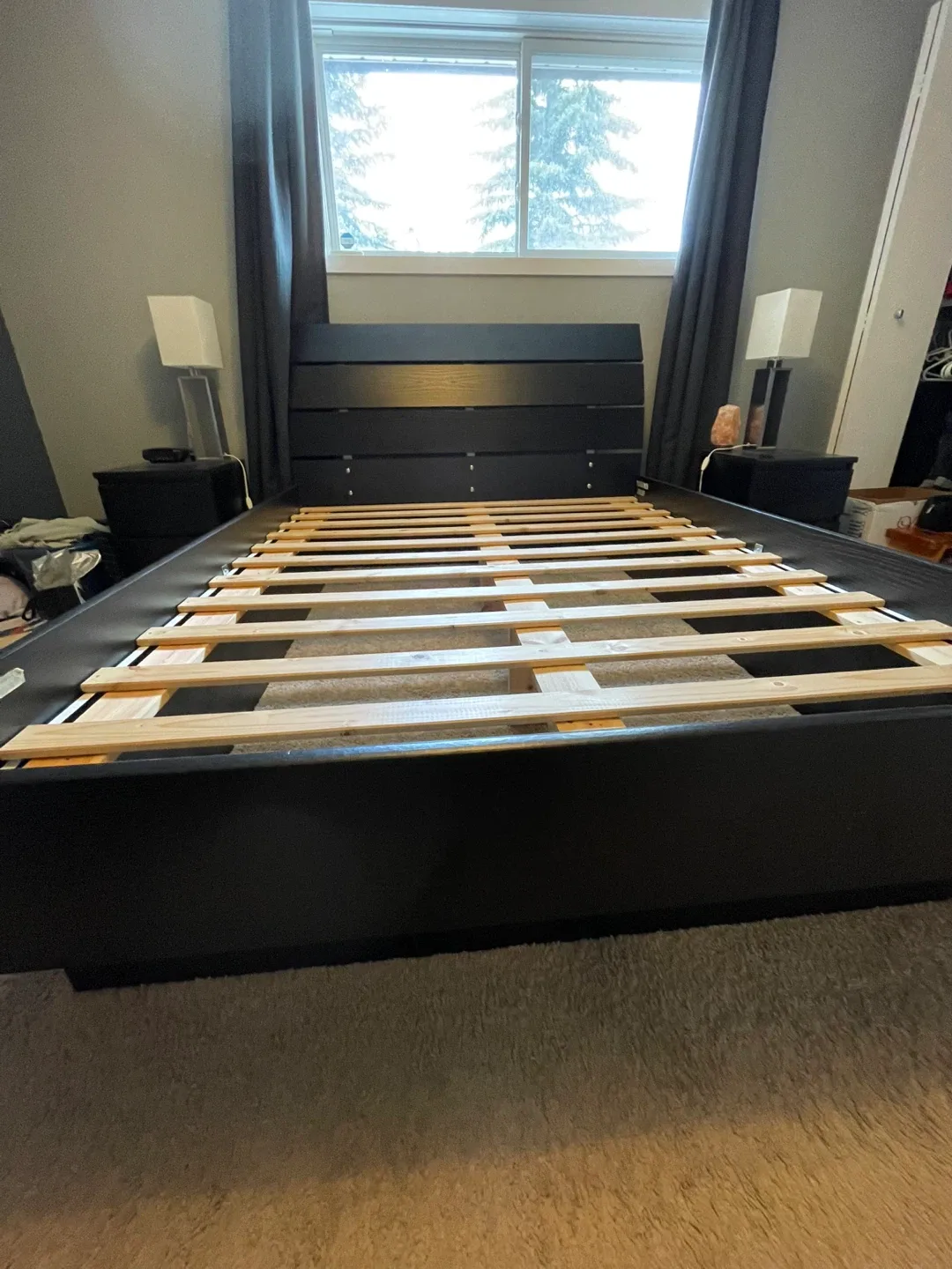 Black Queen Platform Bed Frame image indicator(2)