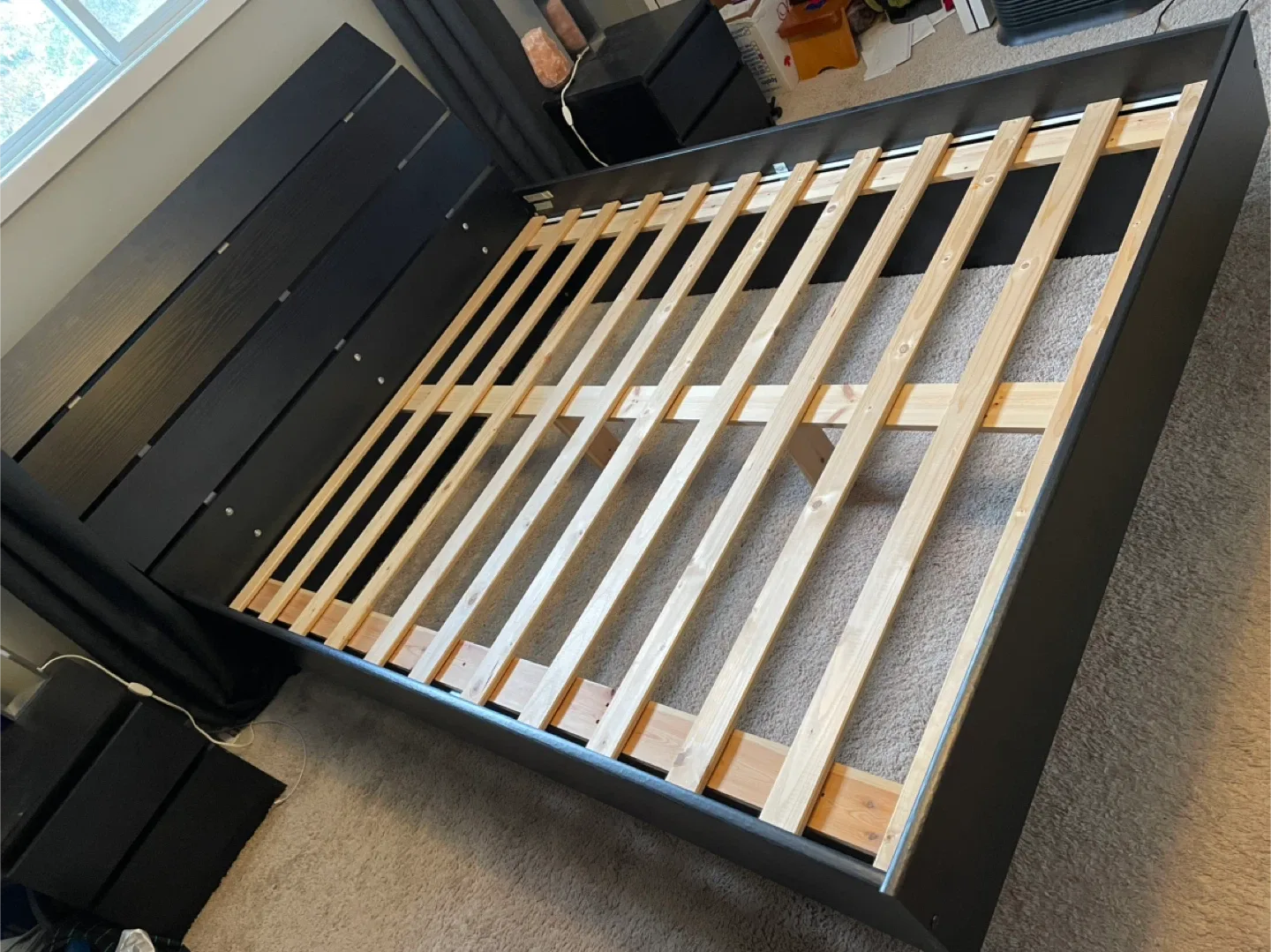 Black Queen Platform Bed Frame image indicator(3)