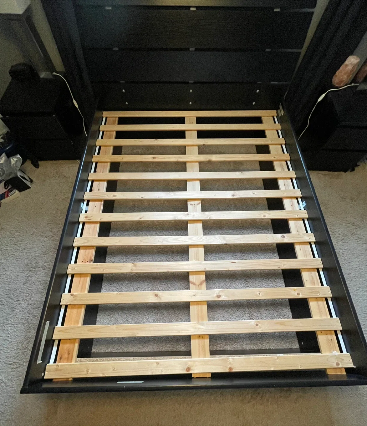 Black Queen Platform Bed Frame image indicator(4)