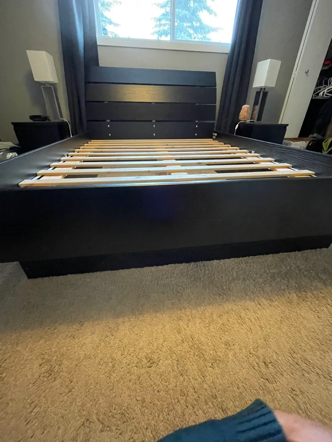 Black Queen Platform Bed Frame image indicator(7)