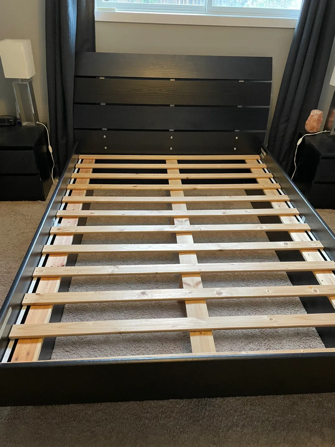Black Queen Platform Bed Frame image indicator(8)
