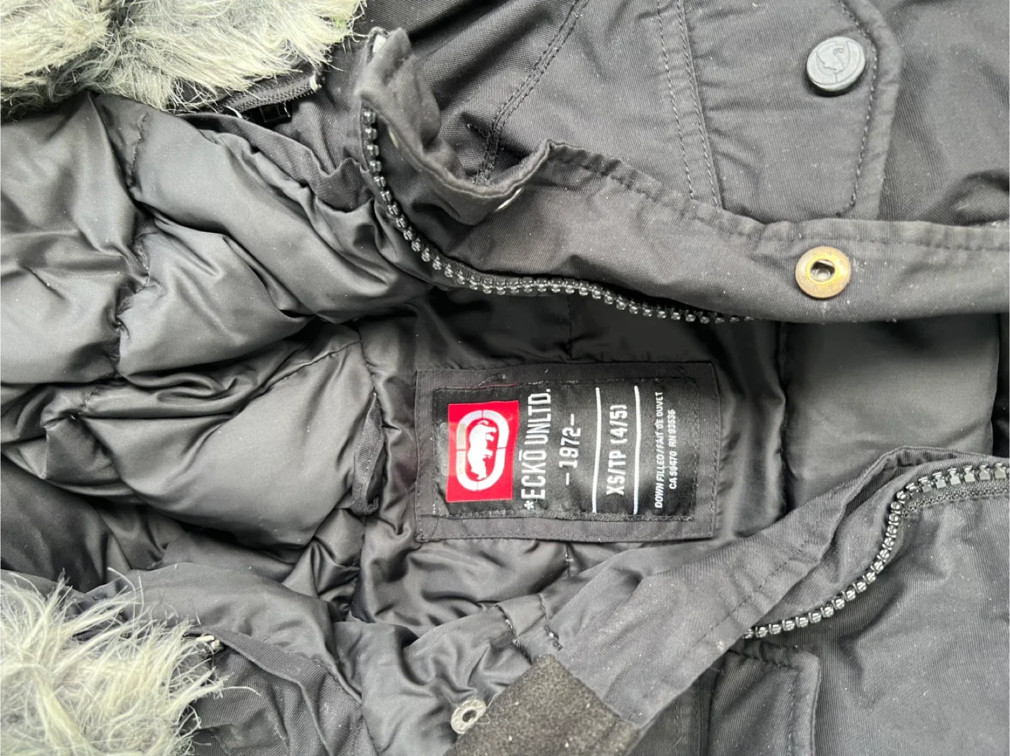 Ecko Unltd. Black Winter Jacket XS image indicator(2)