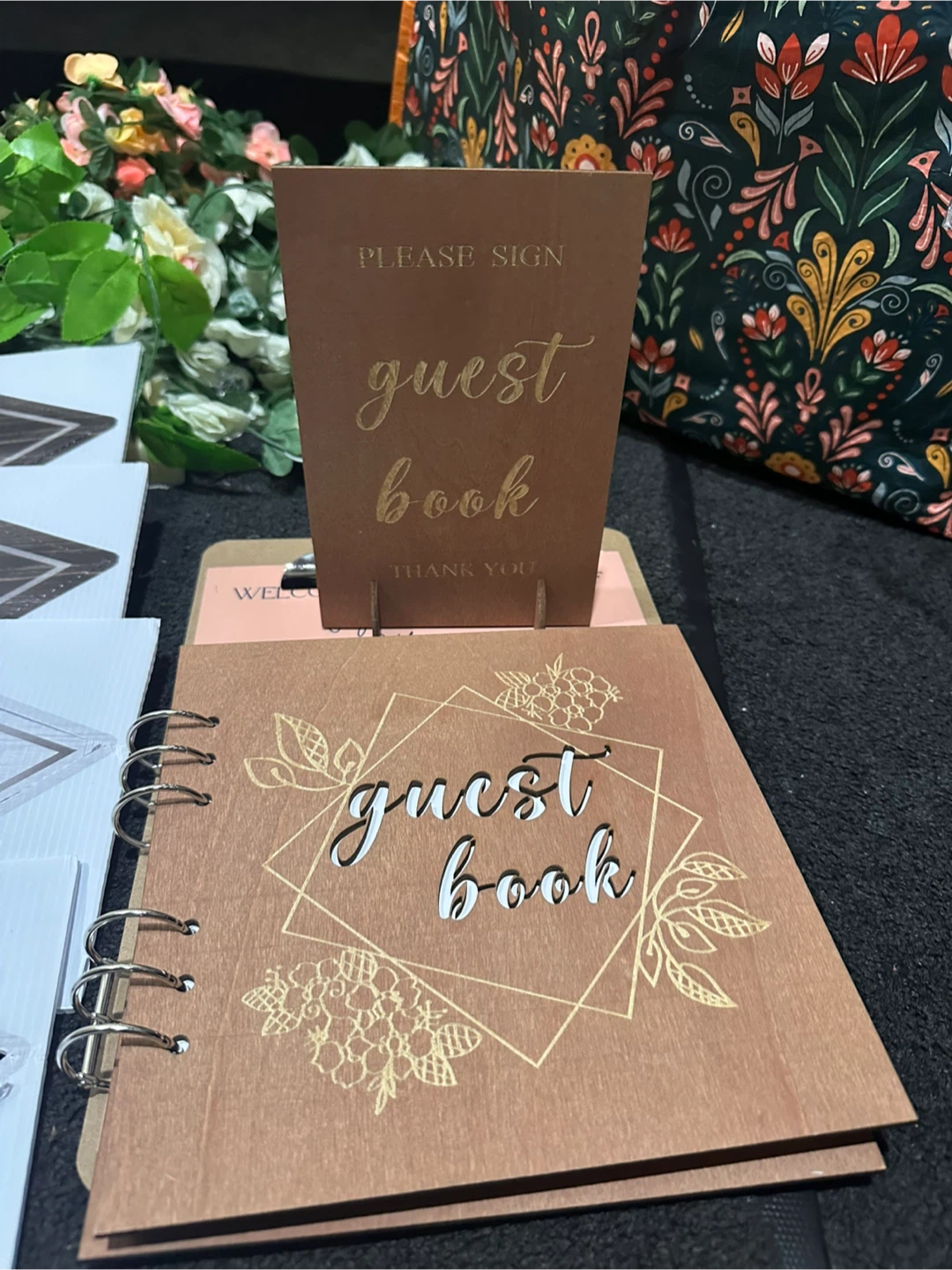 Wedding Guest Book, Signage, and Decor Set - photo 2