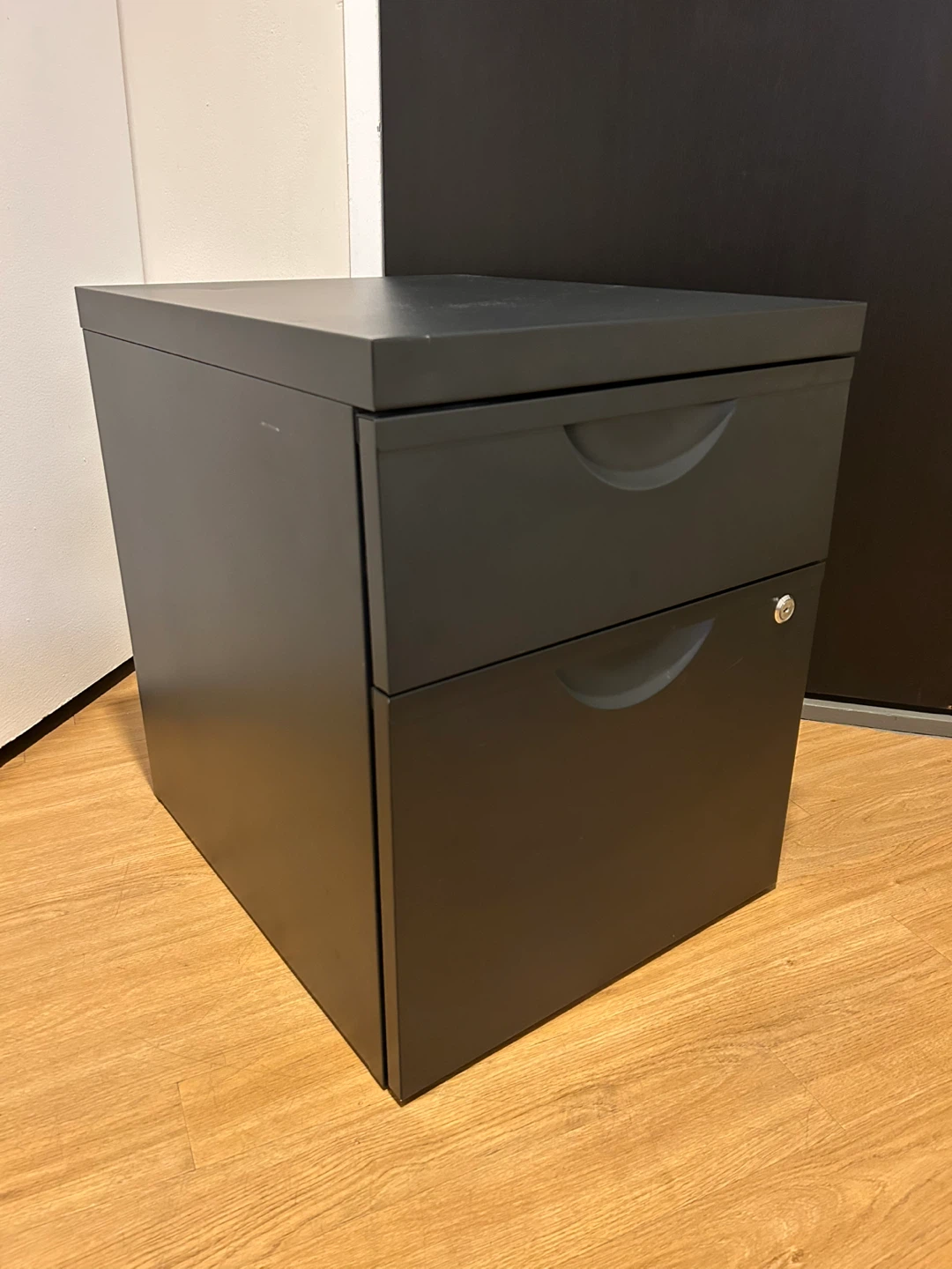 Black 2-Drawer Filing Cabinet