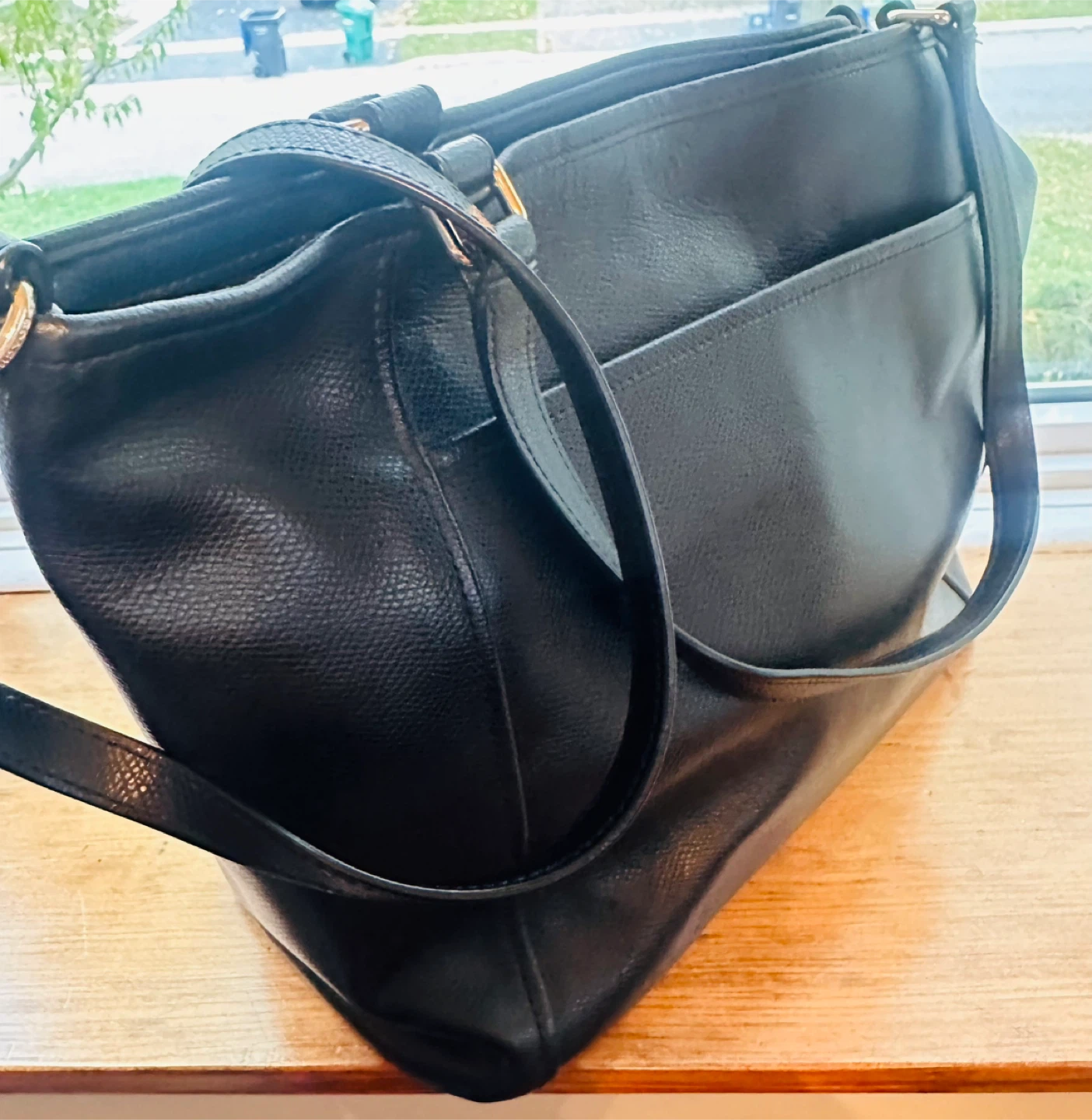 Coach Black Leather Tote Bag - photo 2