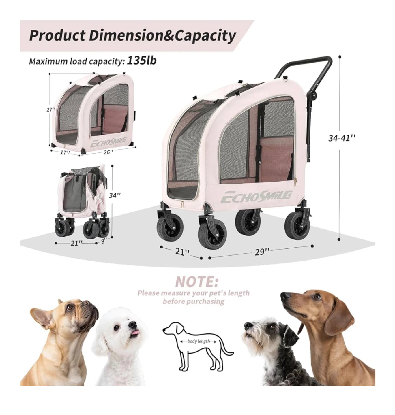 Echosmile Pet Stroller - photo 2