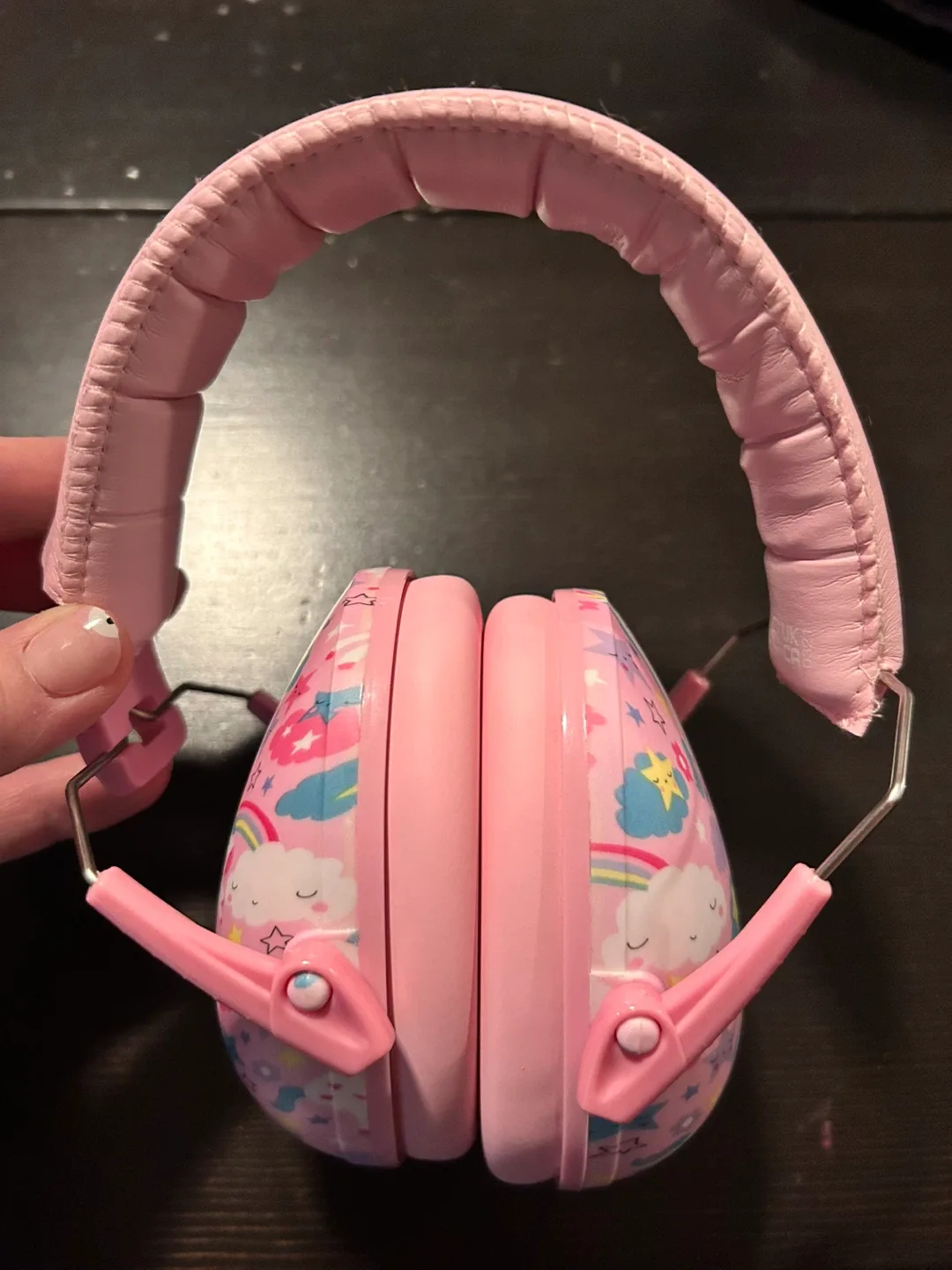 Pink Kids noise cancelling headphones