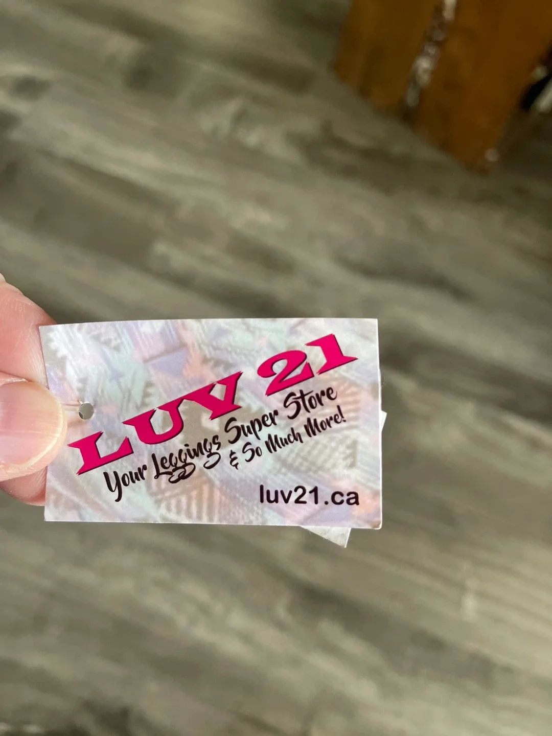 Luv 21 Navy Pocket Leggings - Size Large image indicator(2)