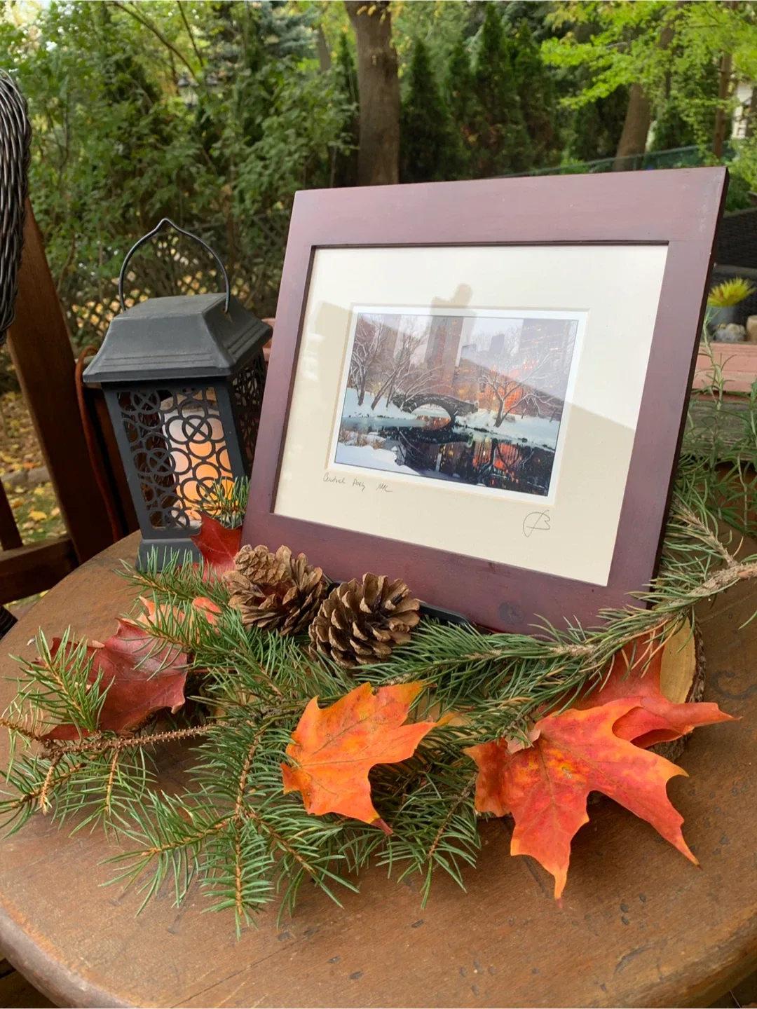 Framed Photo Art Central Park Print image indicator(2)