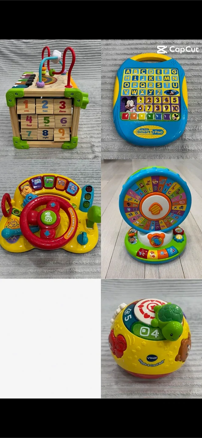 Lot of Interactive Learning Toys Battery Operated 6M+
