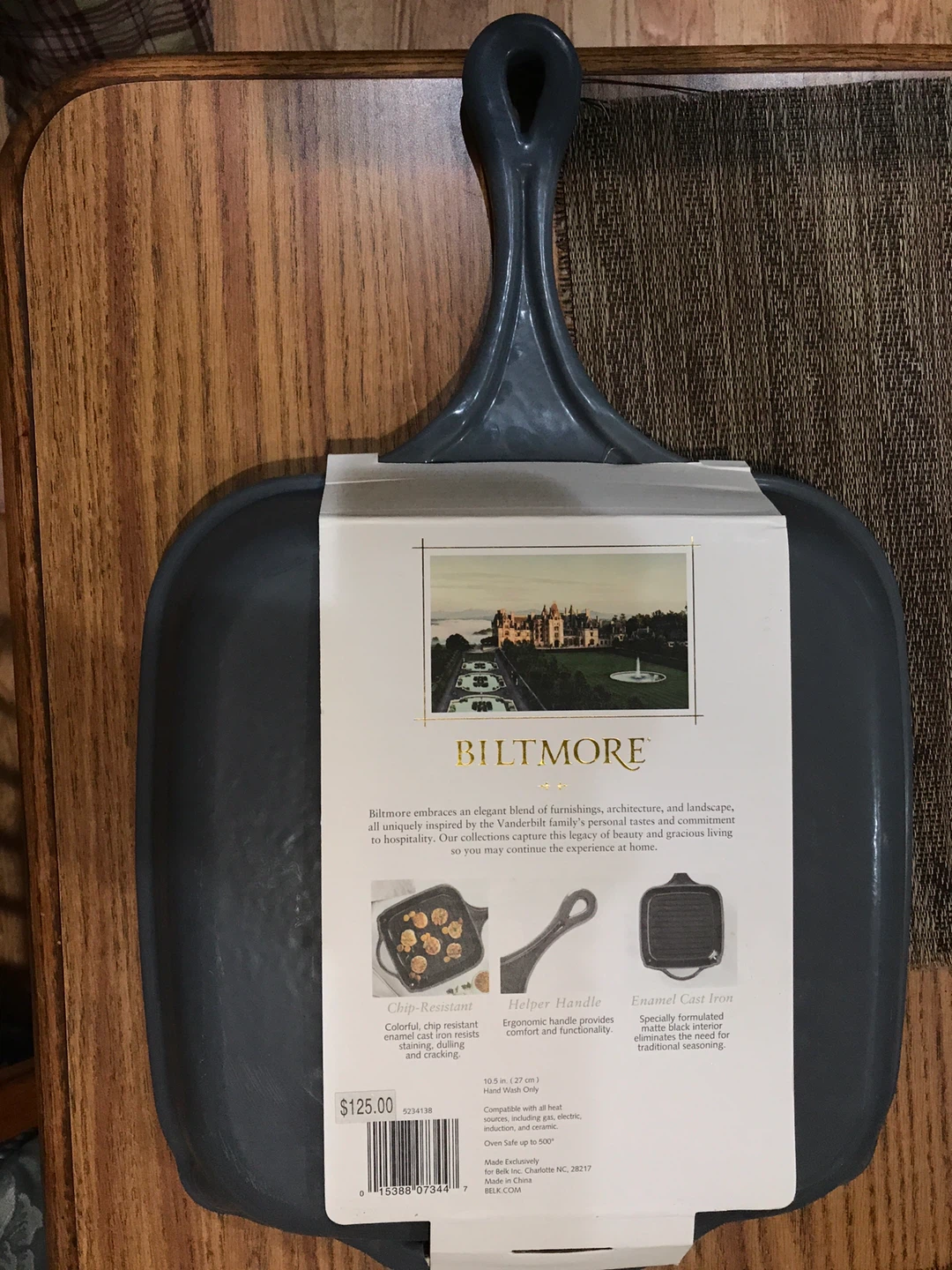 Biltmore Enameled Cast Iron Grill Pan - New - photo 2