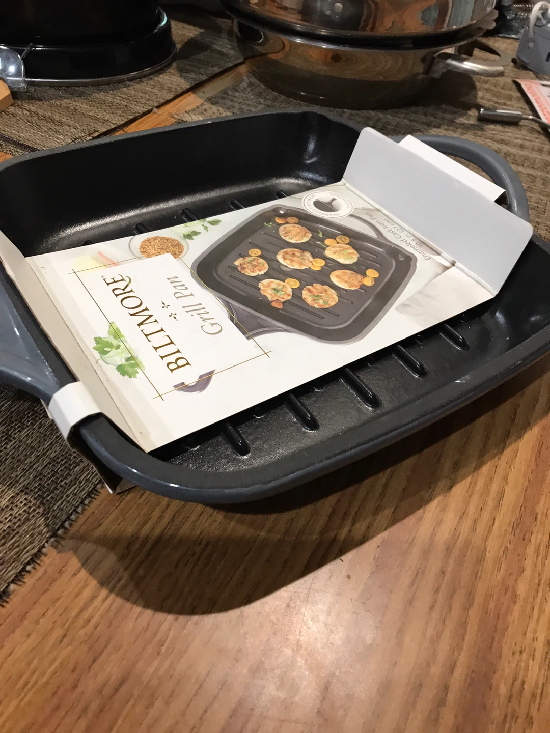 Biltmore Enameled Cast Iron Grill Pan - New - photo 3
