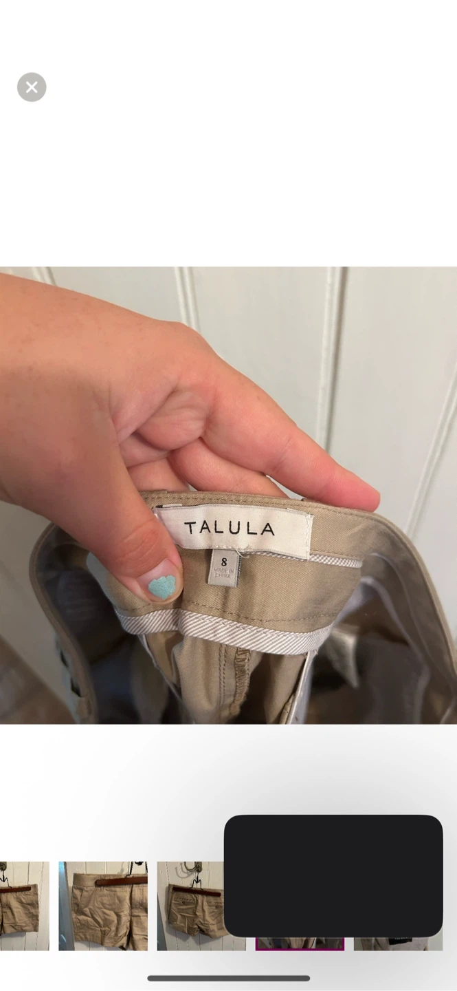 Talula Khaki Shorts - Size 8 - photo 4
